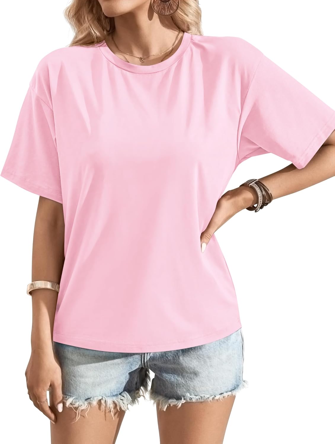Women's T Shirts Crewneck Short Sleeve Shirt