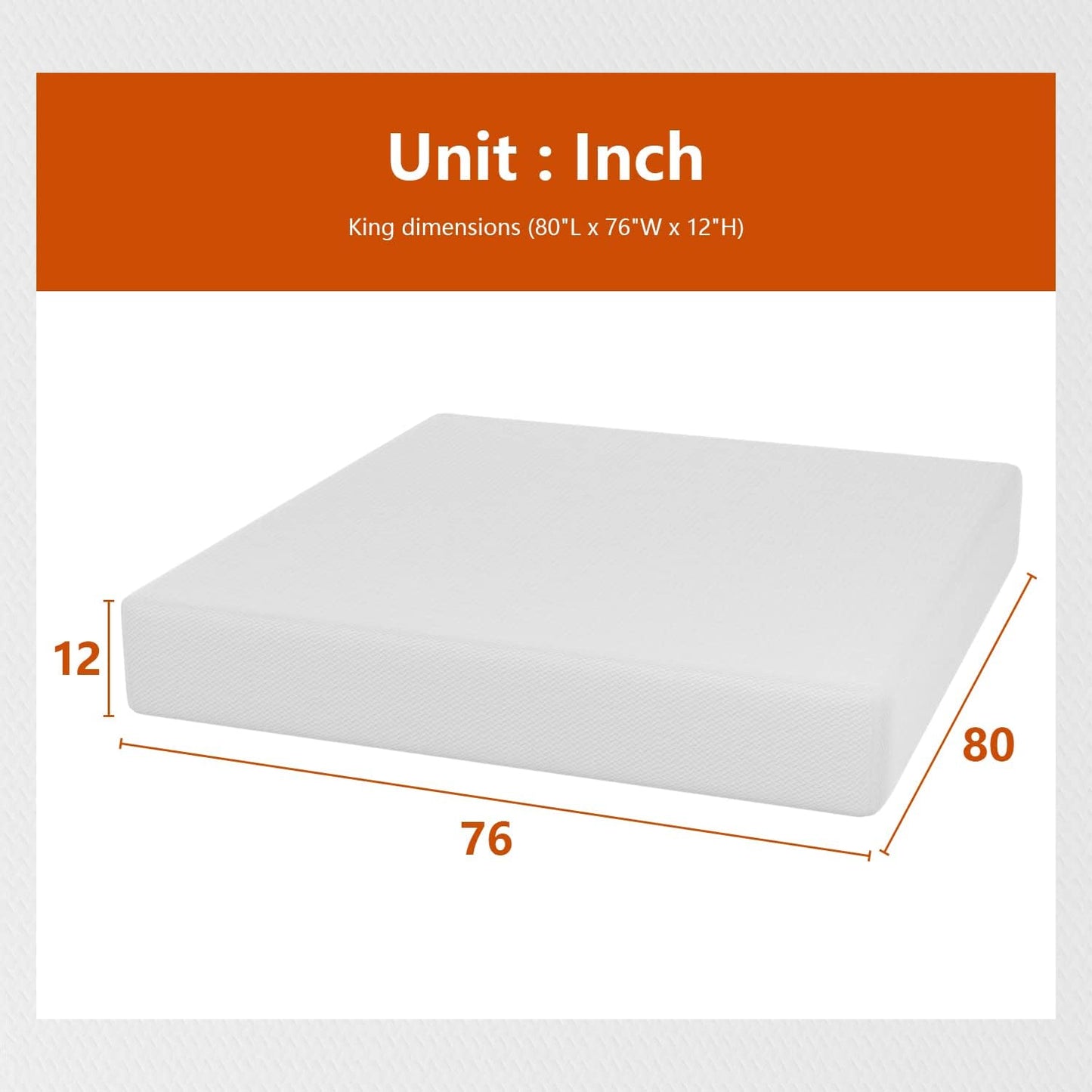Twin 6 Inch Gel Memory Foam Mattress in a Box Medium Firm