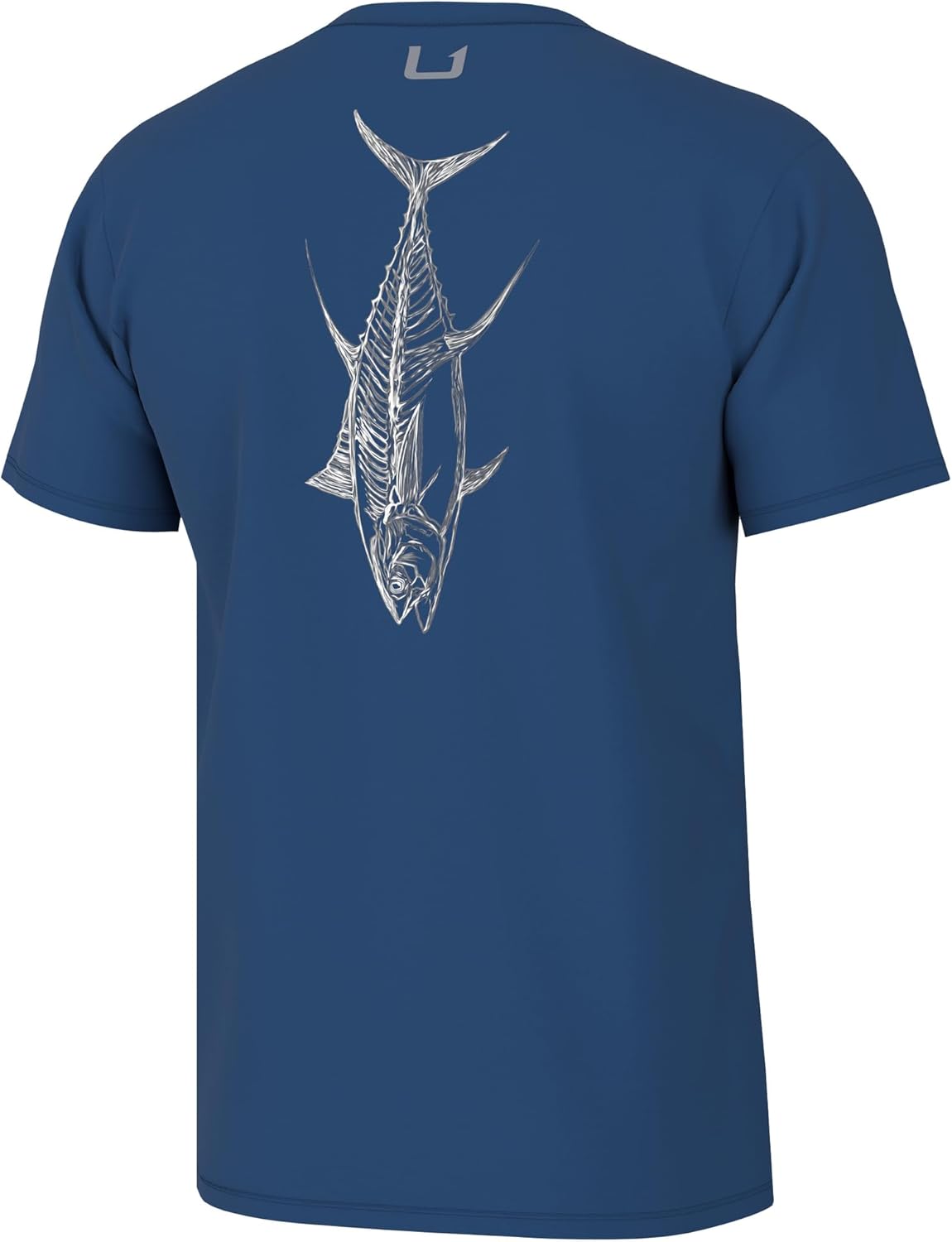 Men Fishing Graphic Tee Performance Short Sleeve Quick-Dry