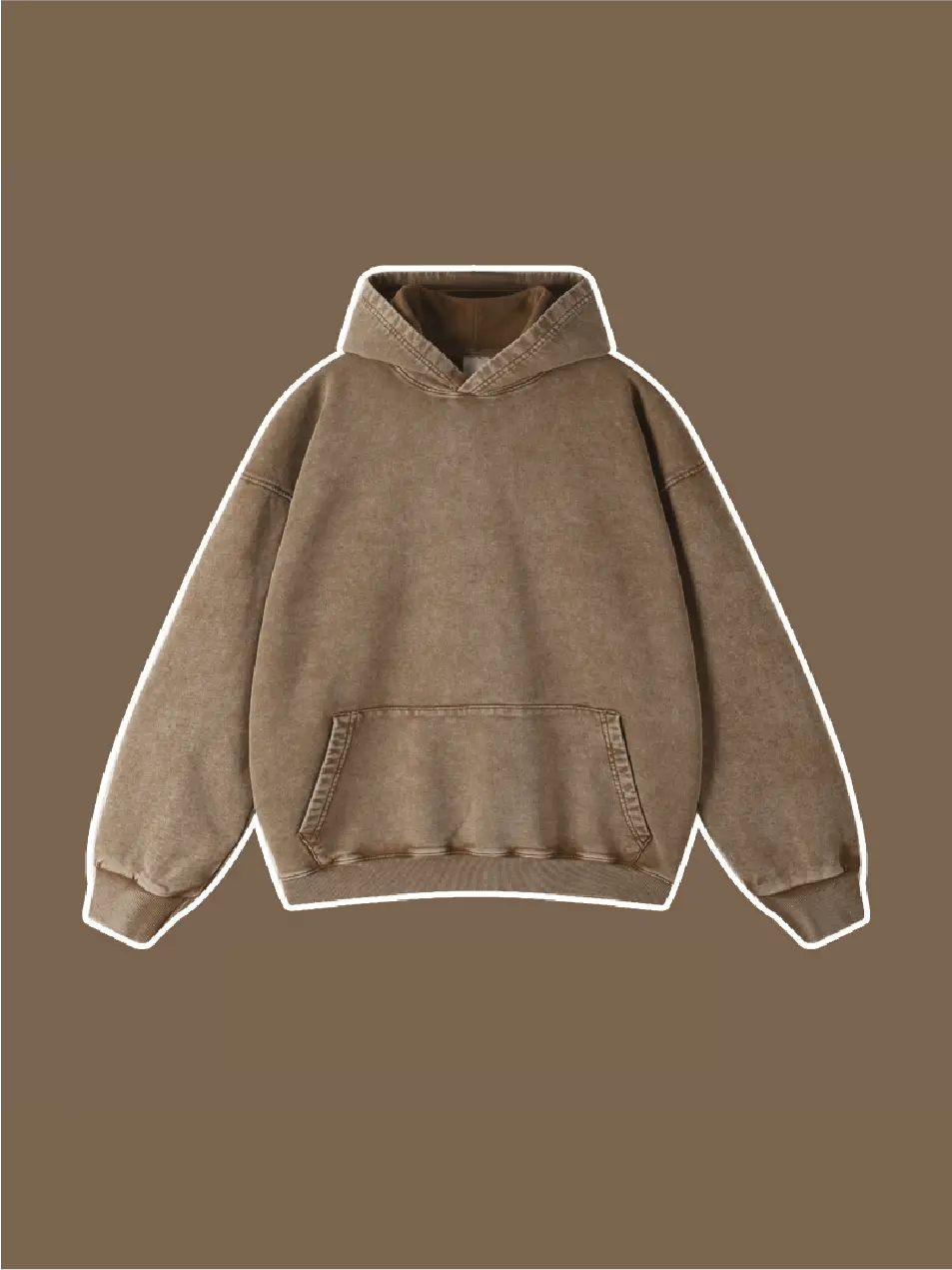 Washed Vintage Drop Shoulder Hoodie