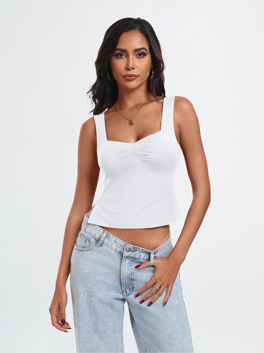 Womens Backless Crop Tops Summer Y2K Tank Tops Cute Basics Going Out Clothes