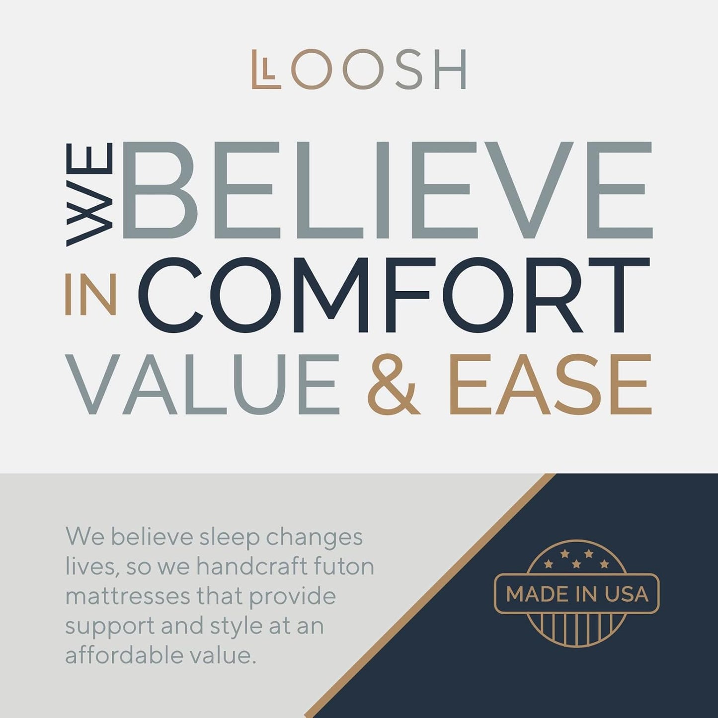 10 Inch Full Size Memory Foam Futon Mattress Mineral Blue