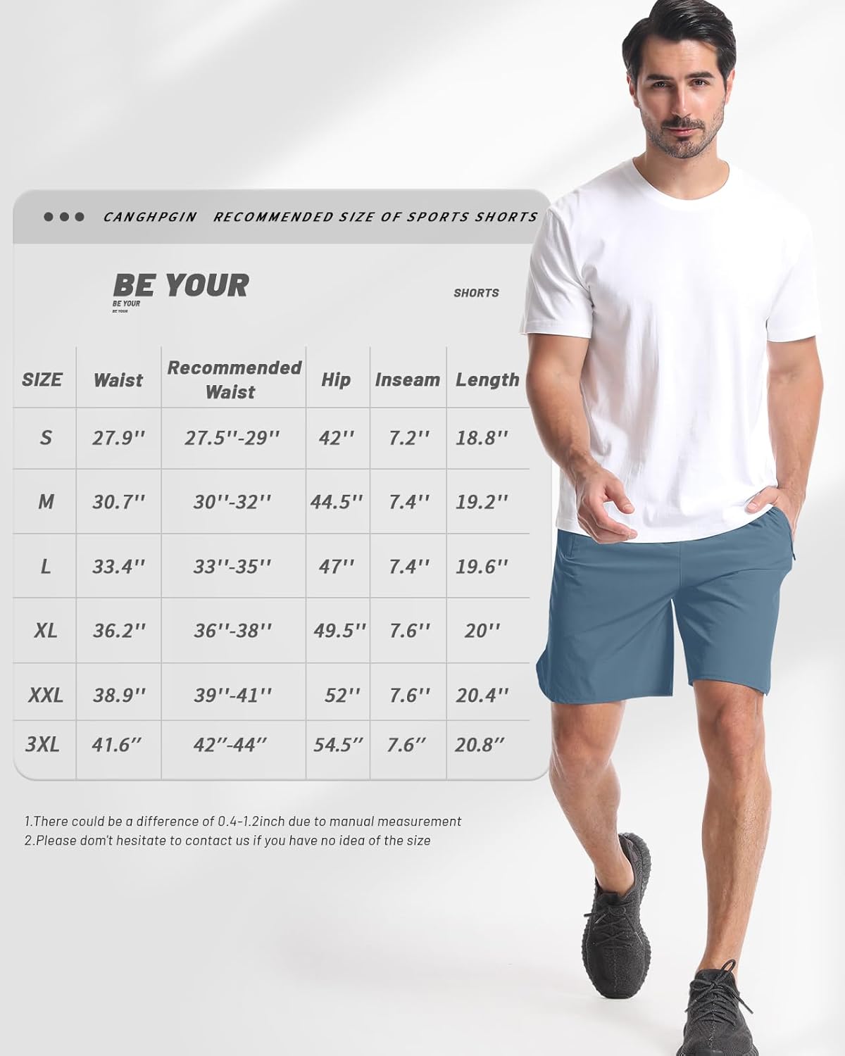 2 Pack Mens Workout Athletic Shorts 7 inch Inseam Quick Dry Hiking Shorts Men Lightweight Sports Gym Shorts Running