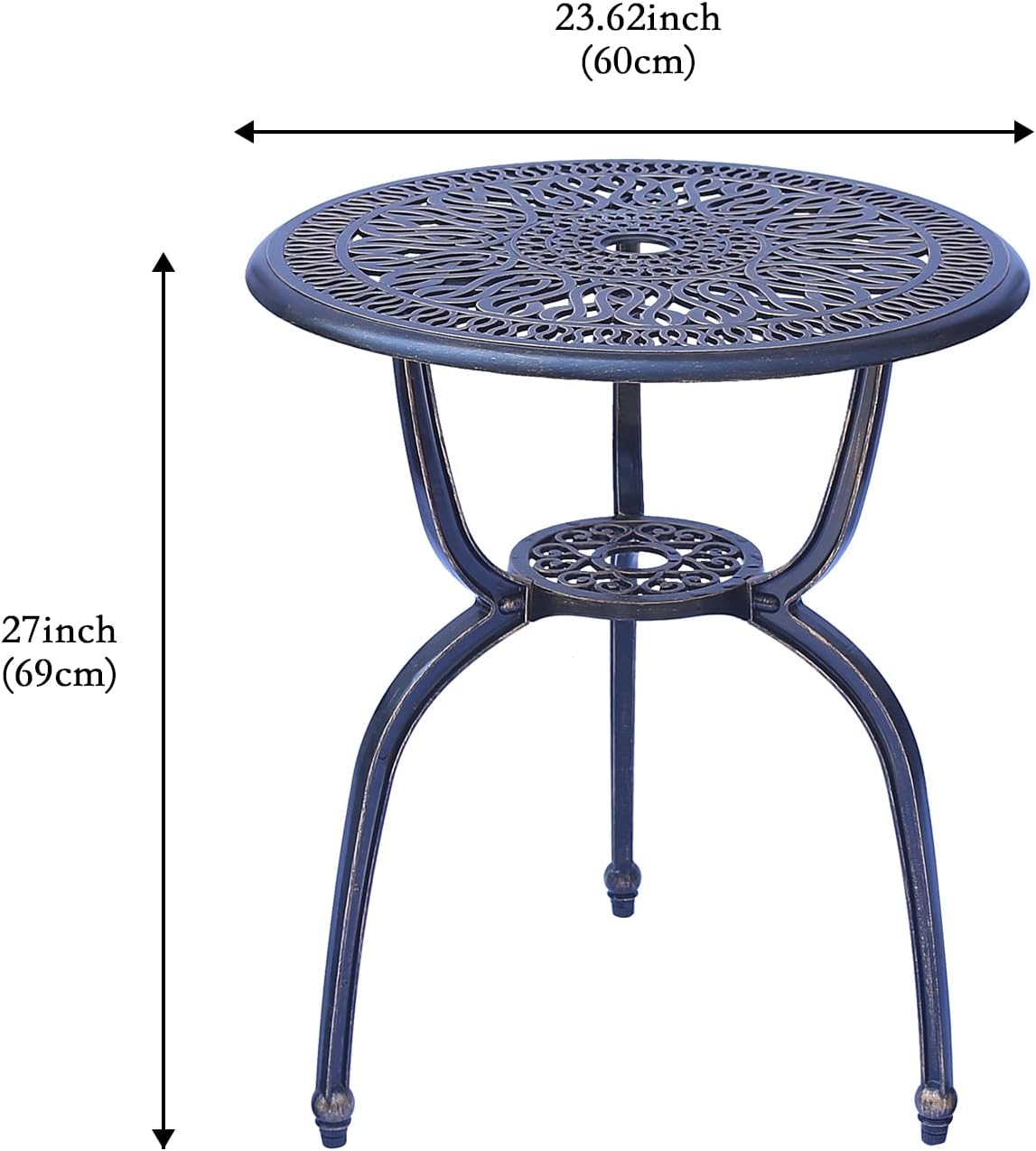 C/G 3 Piece Bistro Set Outdoor Patio Table