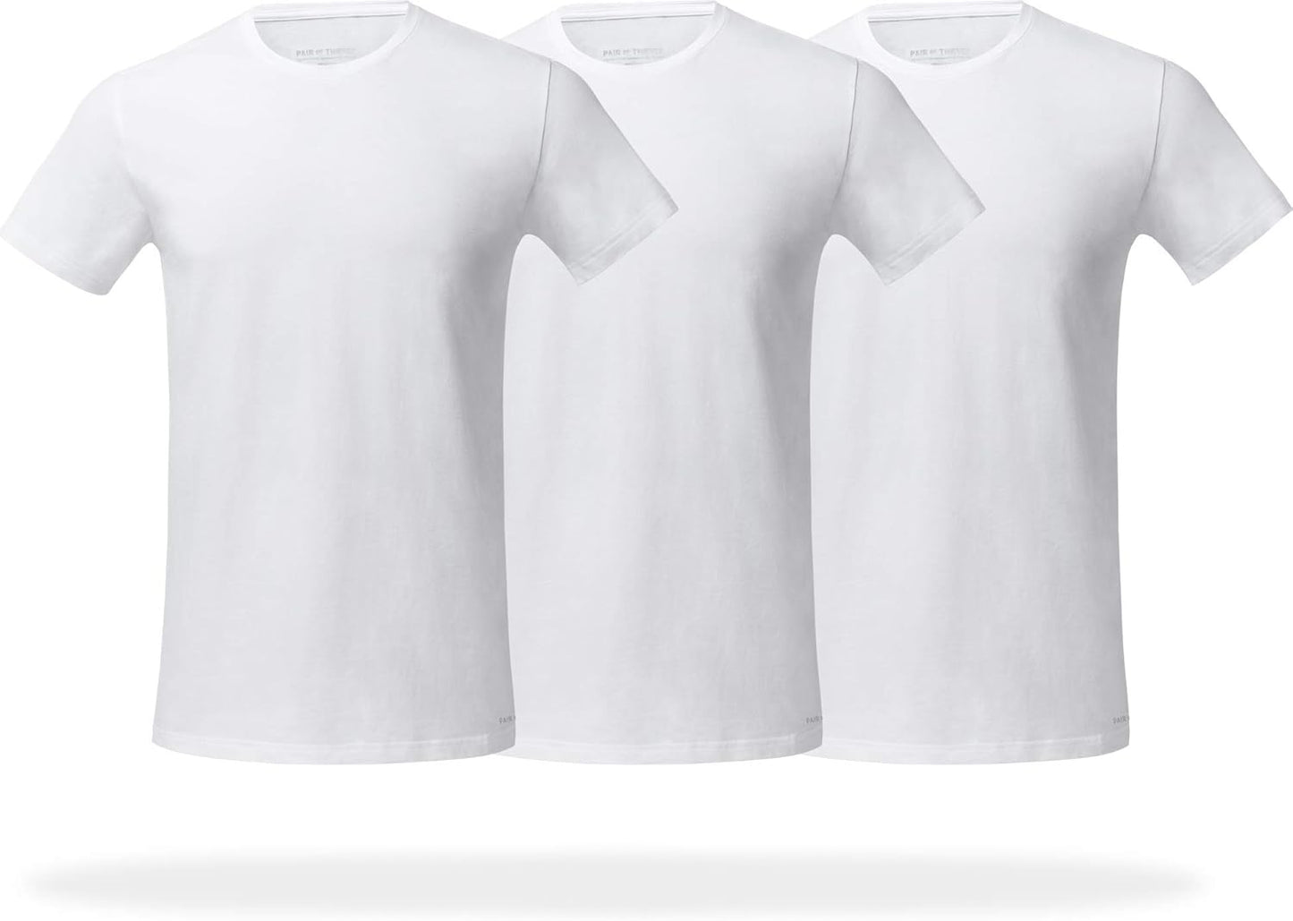 Crew Neck T-Shirts for Men Tee Undershirts Black T shirt