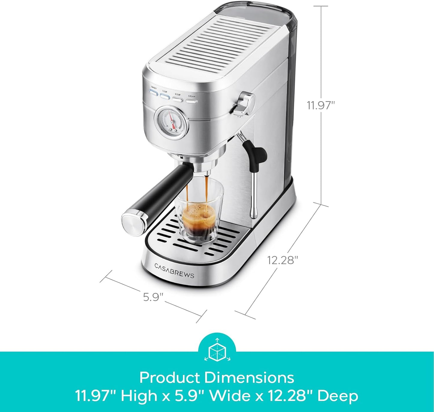 CASABREWS Espresso Machine 20 Bar