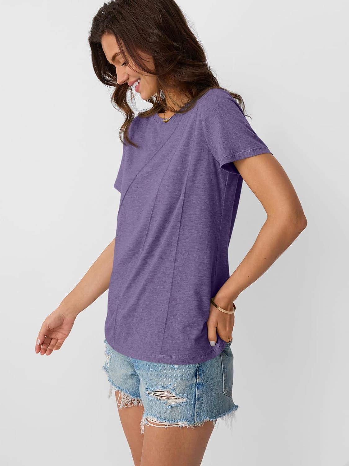 Womens Summer Tops Workout Shirts Beach Vacation Outfits Business Tshirts