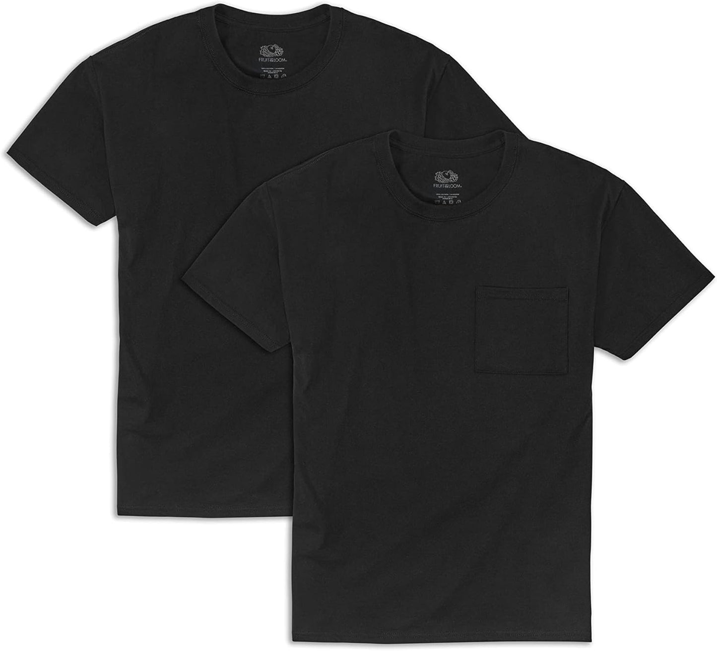 Men's Crew Tee Undershirts Moisture Wicking & Tag Free Comfy Outfits