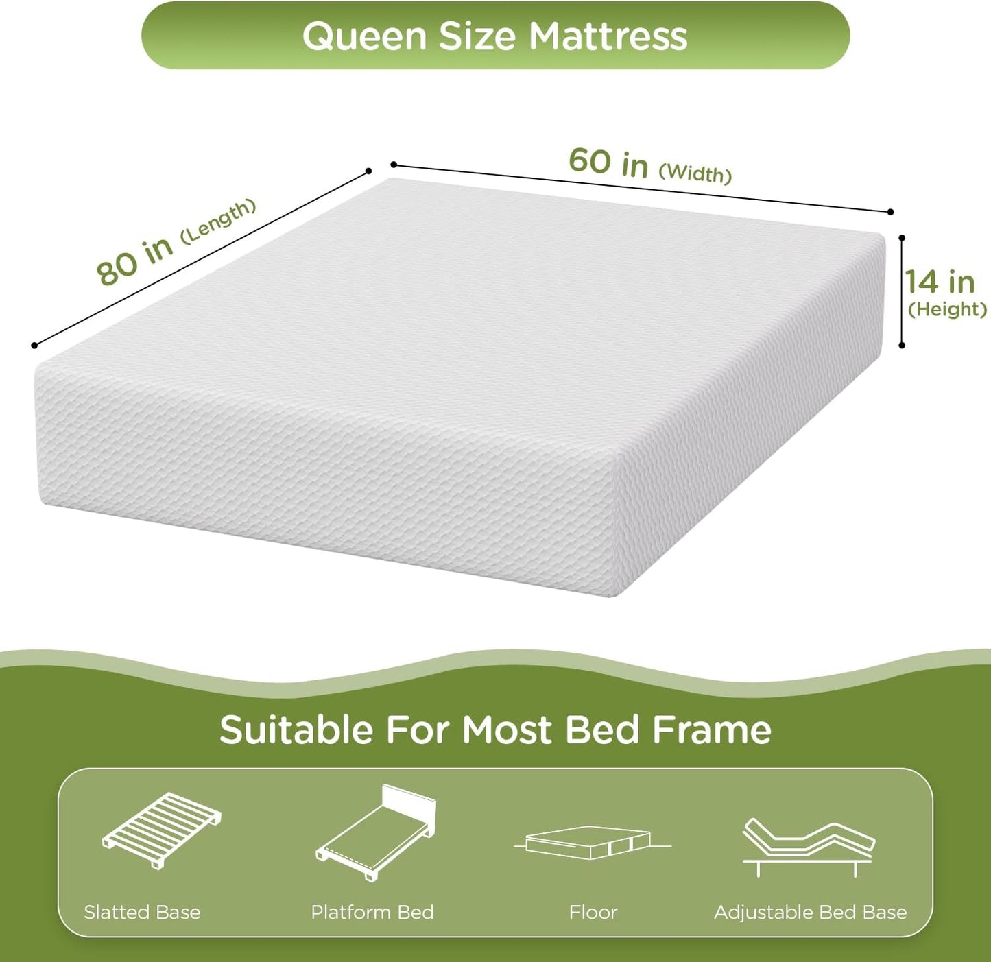 Twin 6 Inch Gel Memory Foam Mattress in a Box Medium Firm
