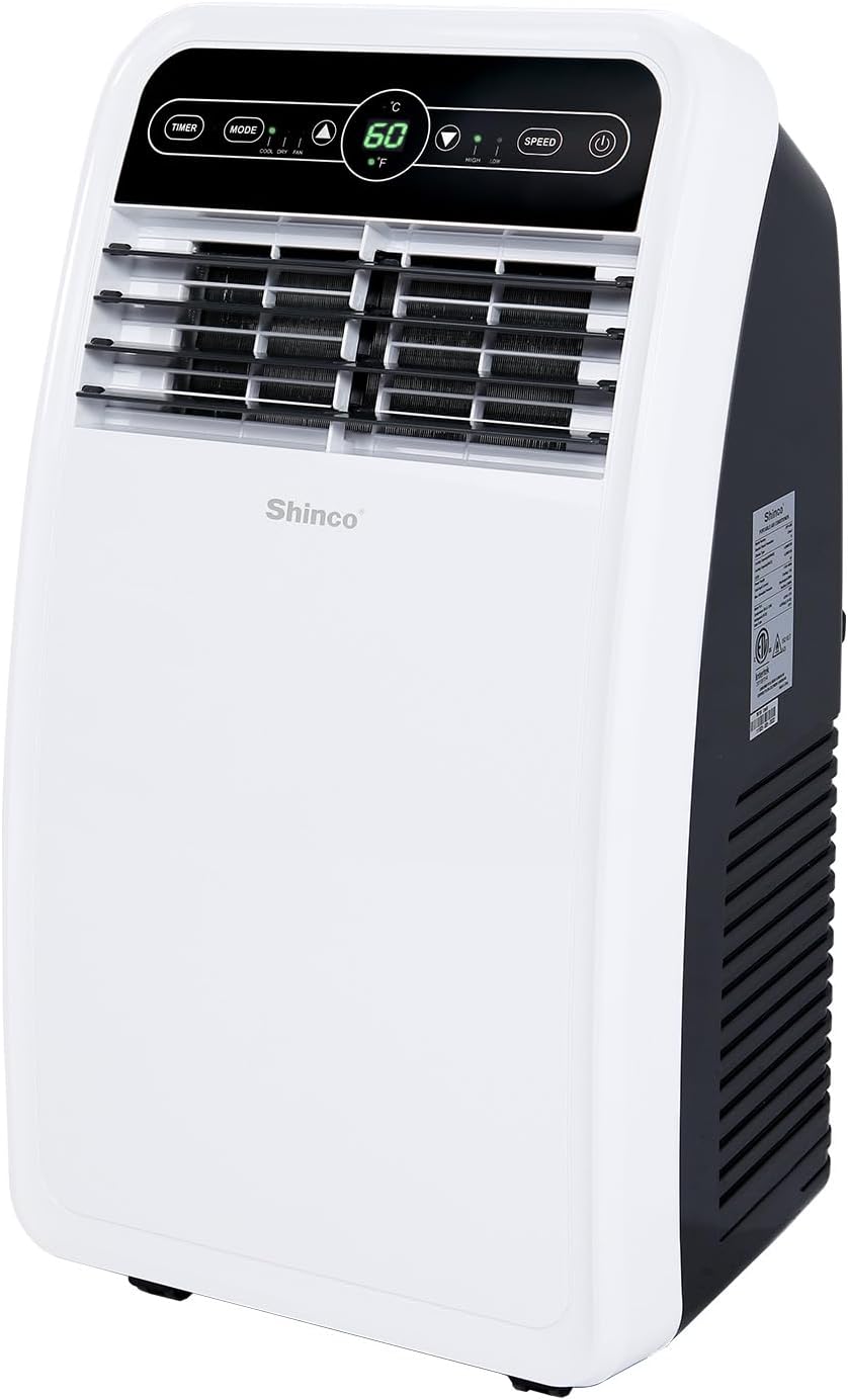 10,000 BTU Portable AC Wi-Fi Dehumidifier Fan Timer for 300 Sq.Ft with Window Kit