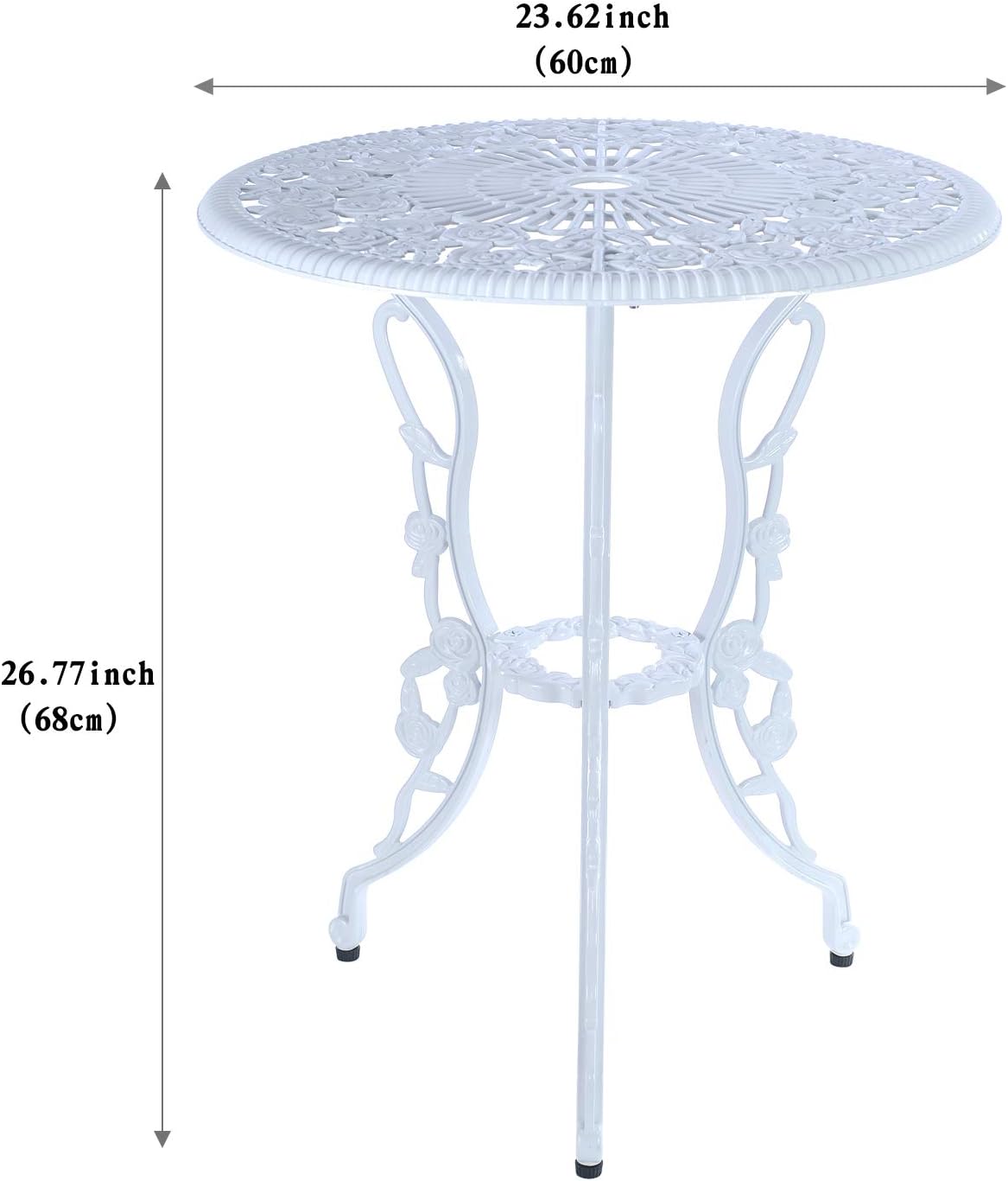 C/G 3 Piece Bistro Set Outdoor Patio Table
