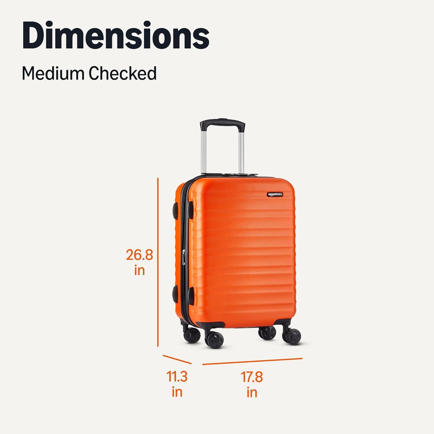 26" Hardside Medium Checked Luggage