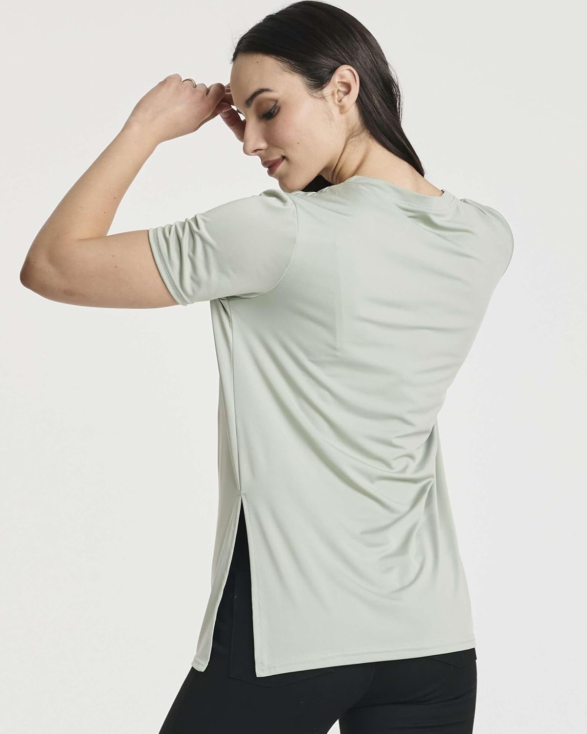 Real Essentials 5 Pack: Women's Short Sleeve Active Workout T-Shirts