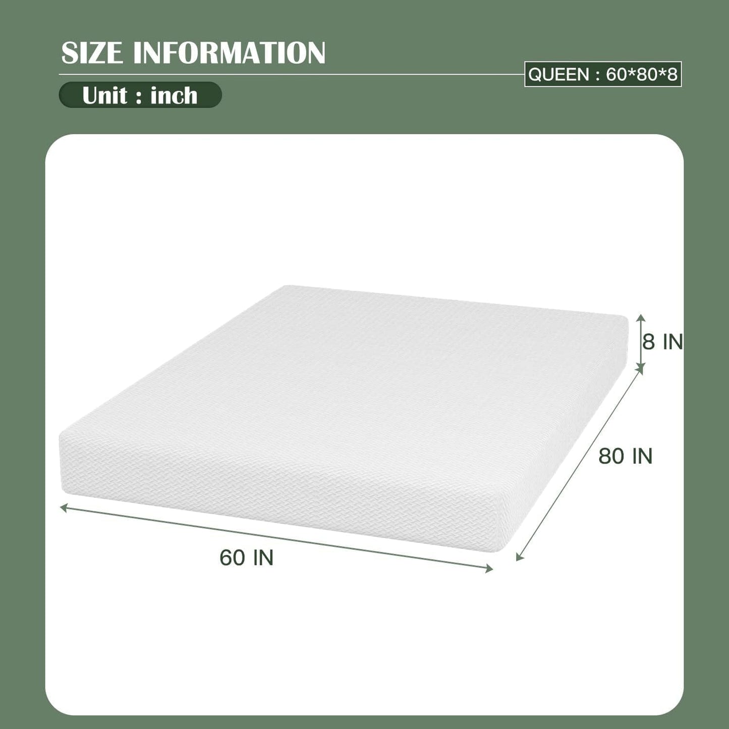Twin 6 Inch Gel Memory Foam Mattress in a Box Medium Firm
