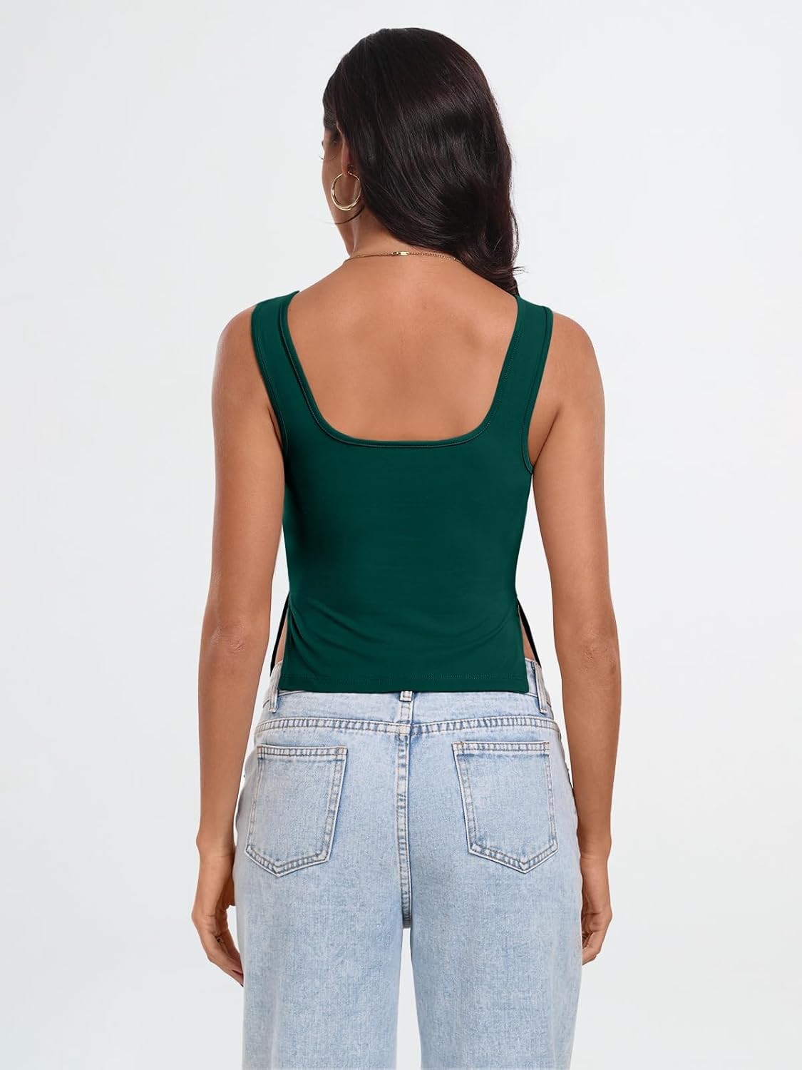 Womens Backless Crop Tops Summer Y2K Tank Tops Cute Basics Going Out Clothes