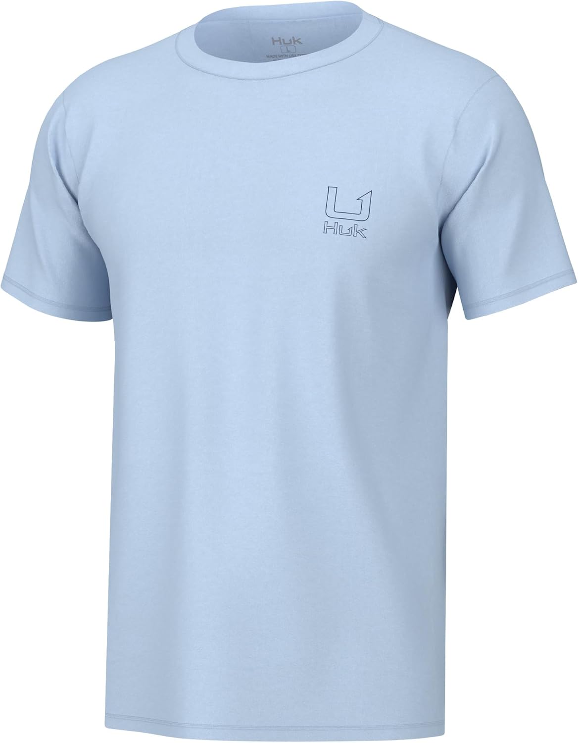 Men Fishing Graphic Tee Performance Short Sleeve Quick-Dry