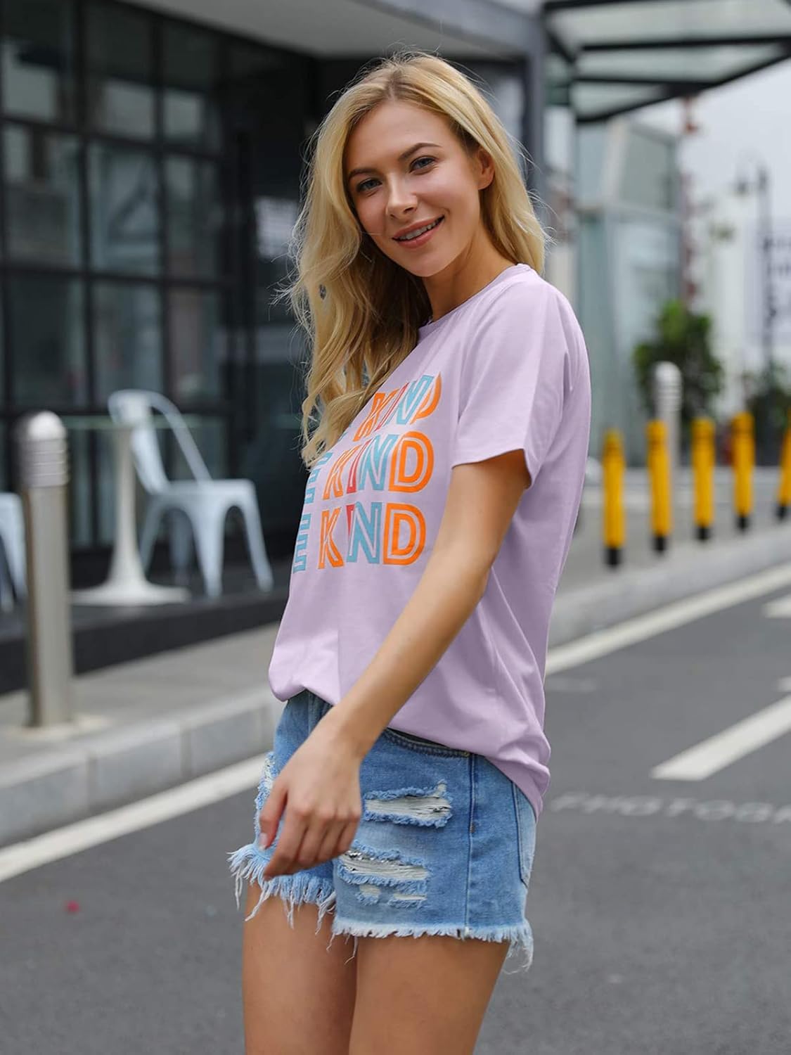 Womens Be Kind Shirt Short Sleeve Graphic Tees