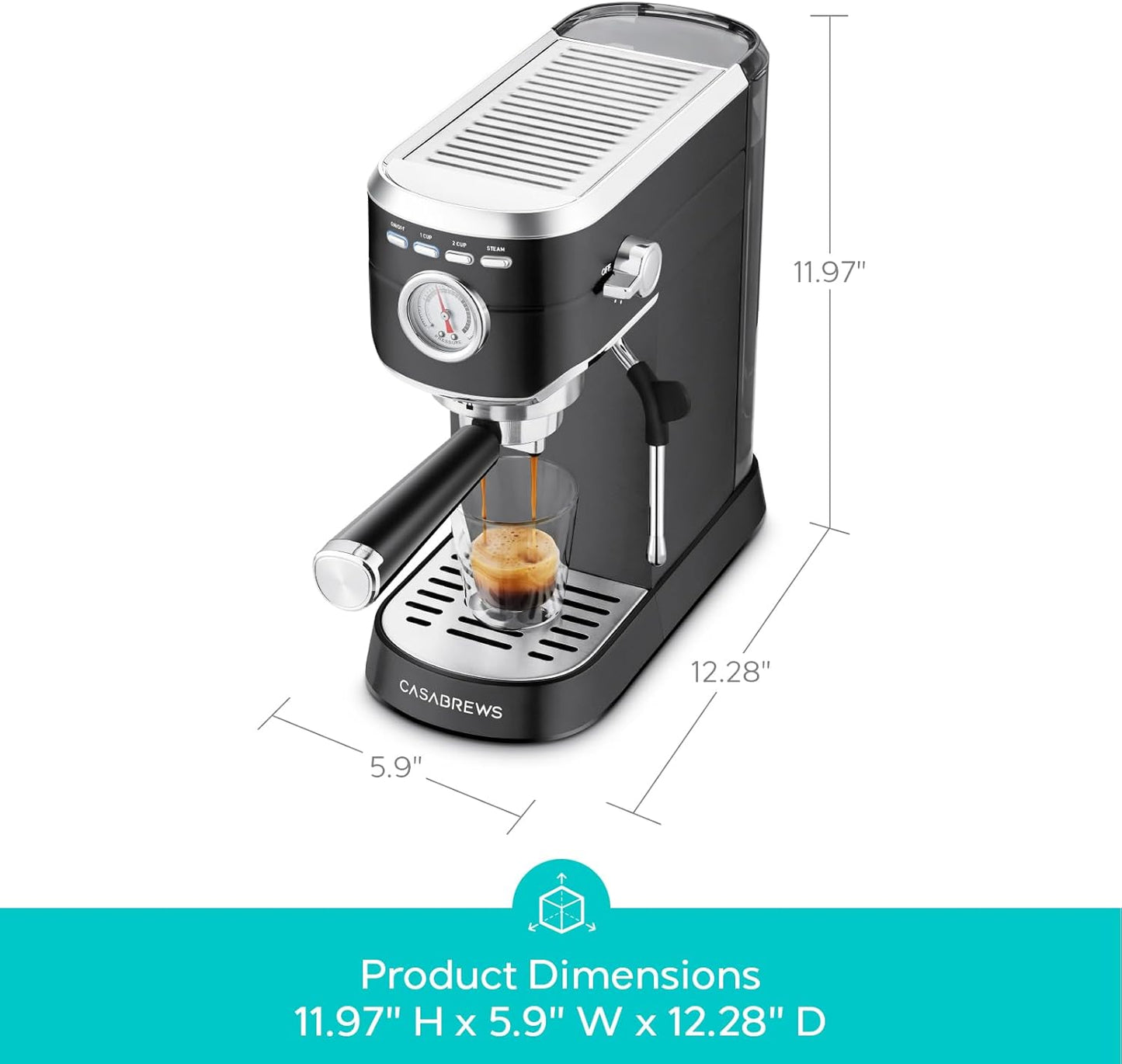 CASABREWS Espresso Machine 20 Bar