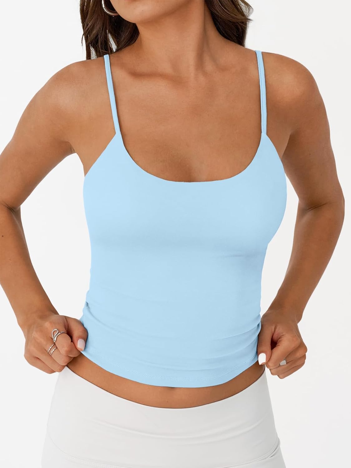 Womens Summer Tank Tops Double Lined Going Out Teen Girls