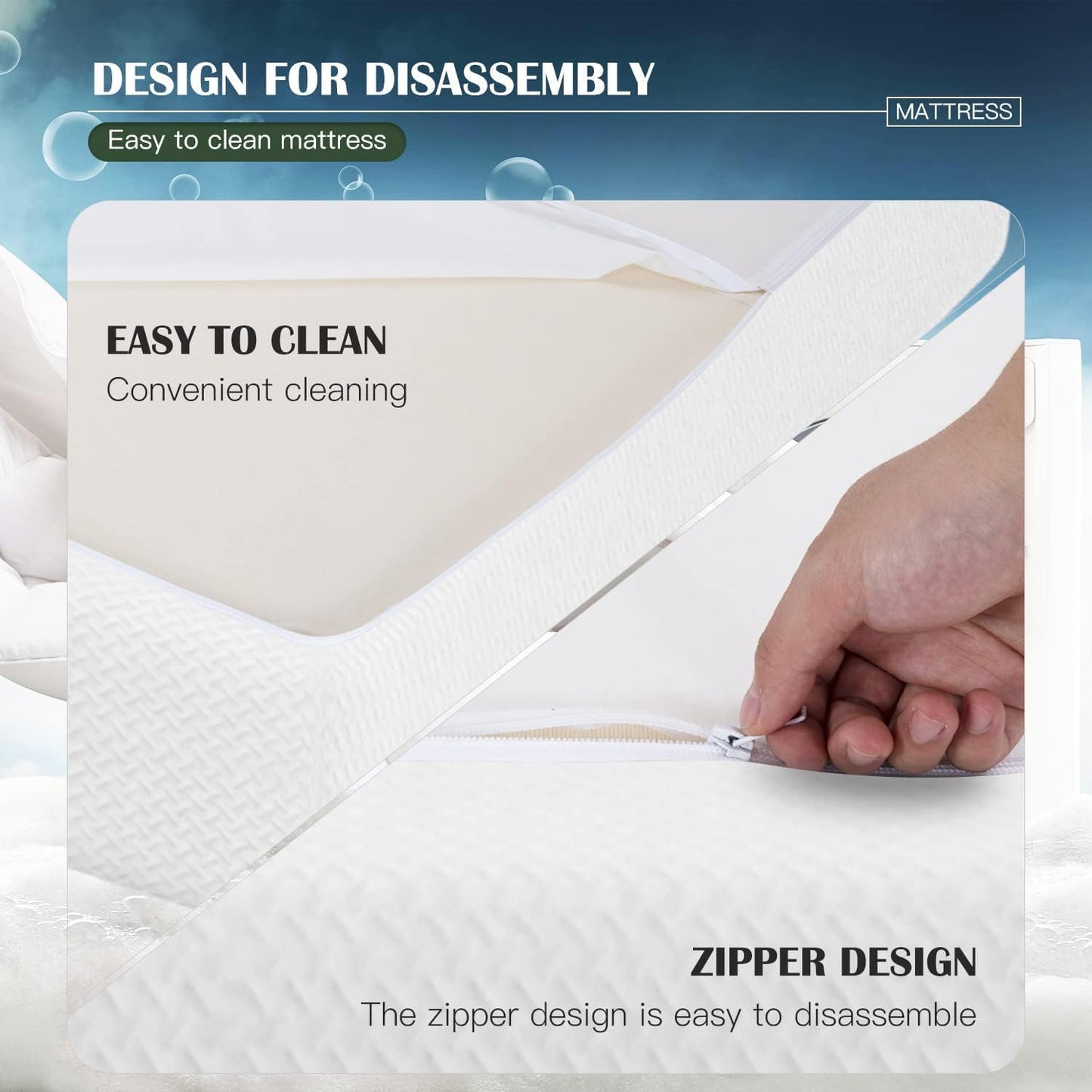 Twin 6 Inch Gel Memory Foam Mattress in a Box Medium Firm