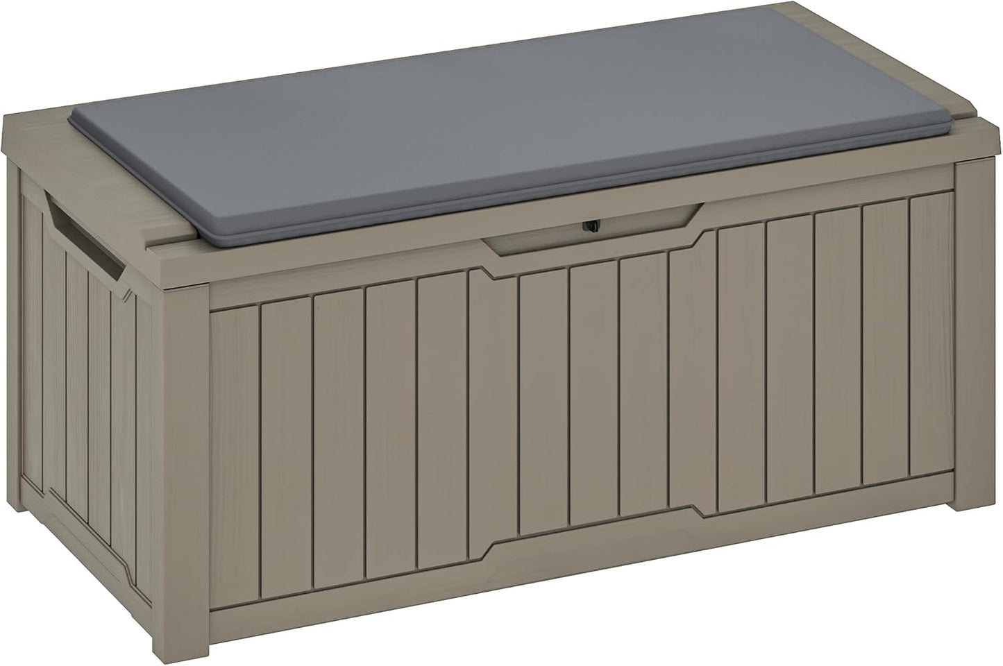 YITAHOME 120 Gallon Large Deck Box Upgraded Resin Outdoor Storage Boxes