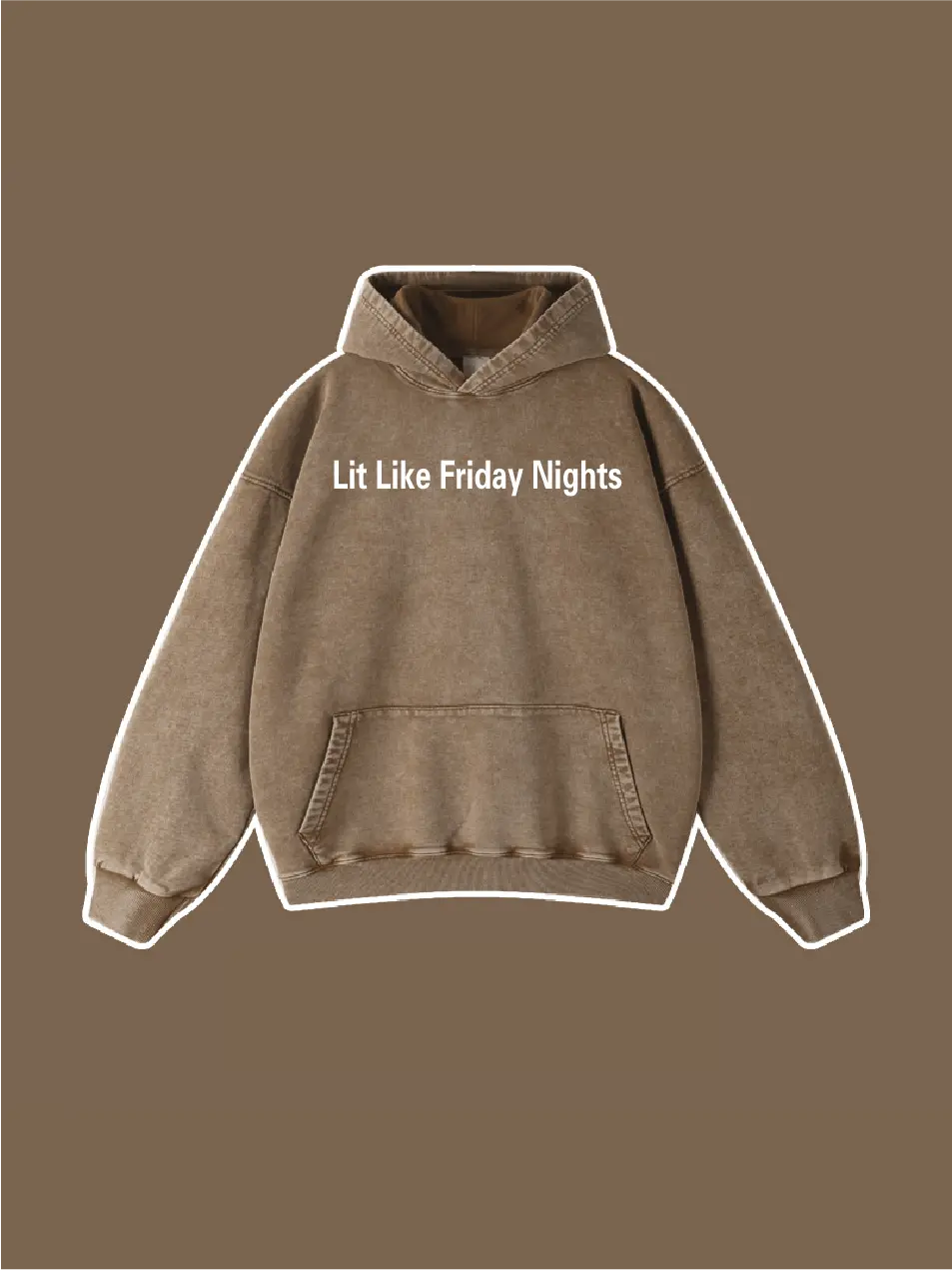 Lit Like Friday Nights Embroidered Hoodie