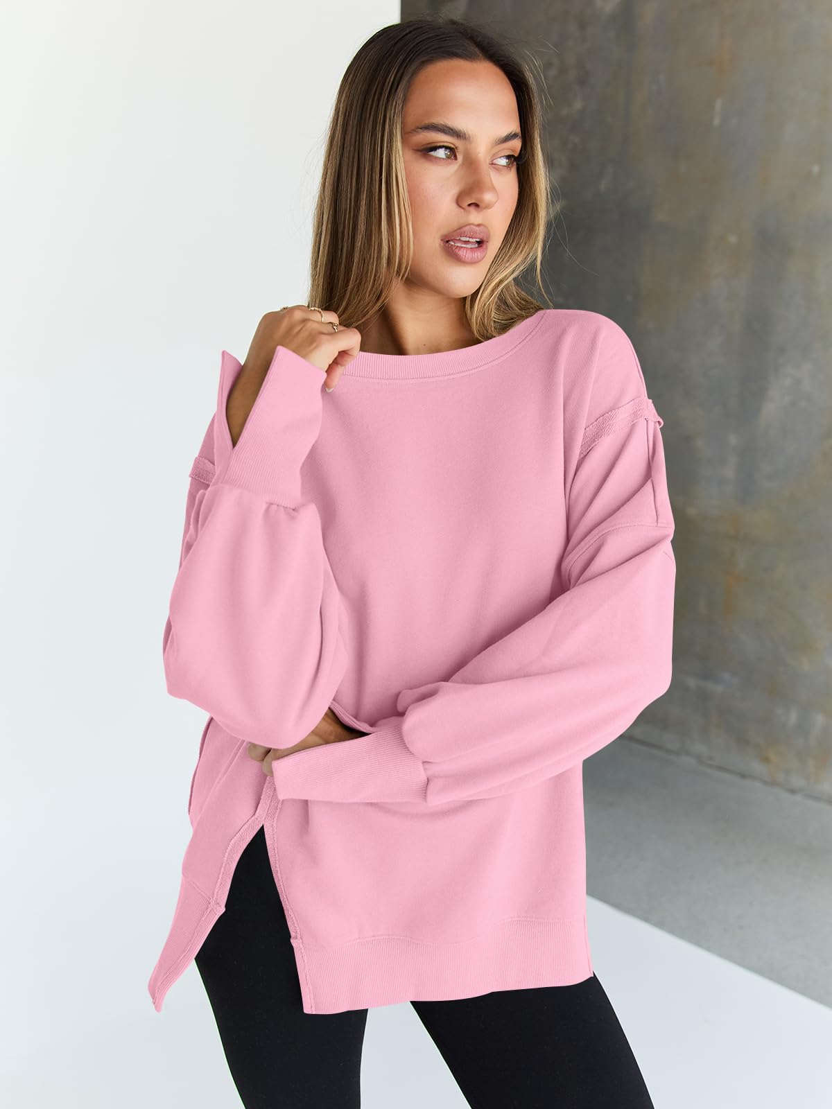Womens Oversized Sweatshirts Hoodies Crewneck Shirts Fall Outfits