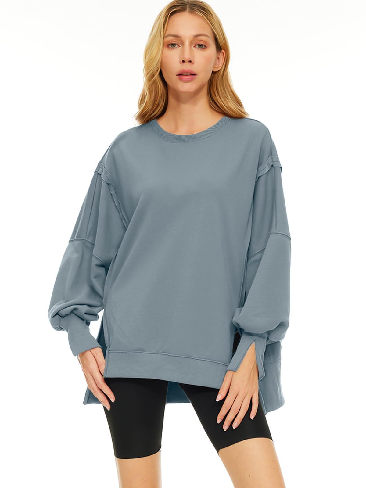 Womens Oversized Sweatshirts Hoodies Crewneck Shirts Fall Outfits