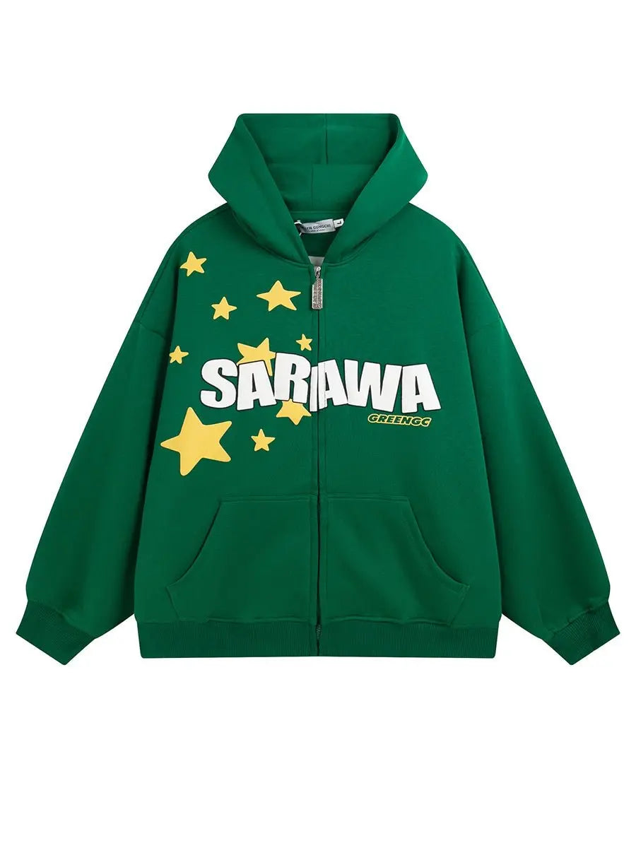 High Street Letter Star Thermal Hoodie