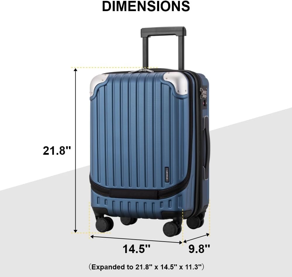 Luggage Airline Approved 20 Inch Expandable Hard Sided Luggages