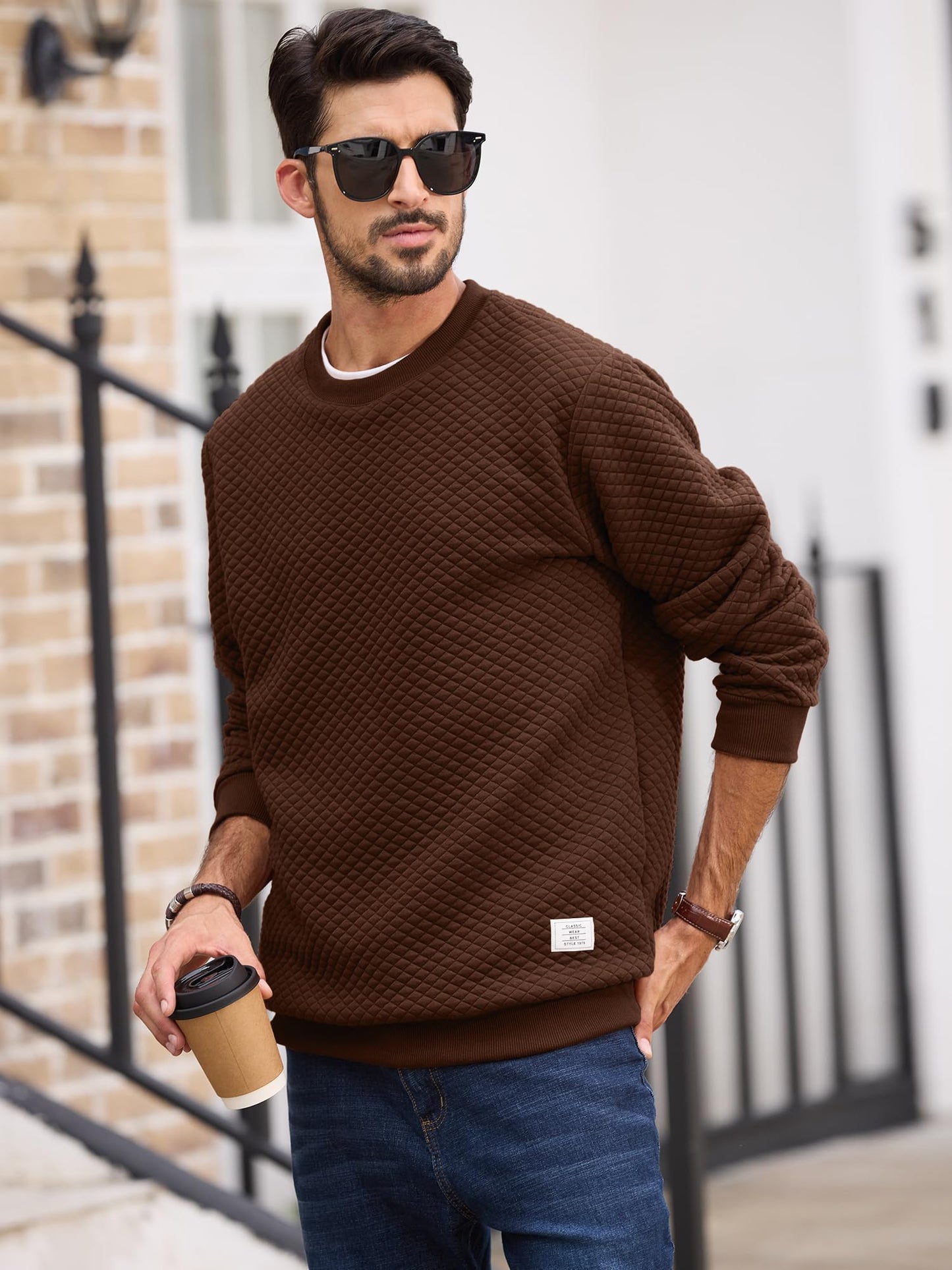 Men's Crewneck Sweatshirts Solid
