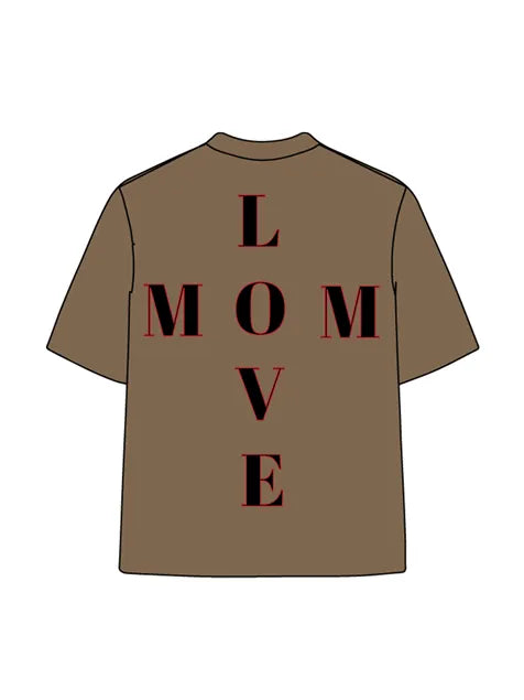 270g Cotton Art Lines Wash Old T-shirt for Mom