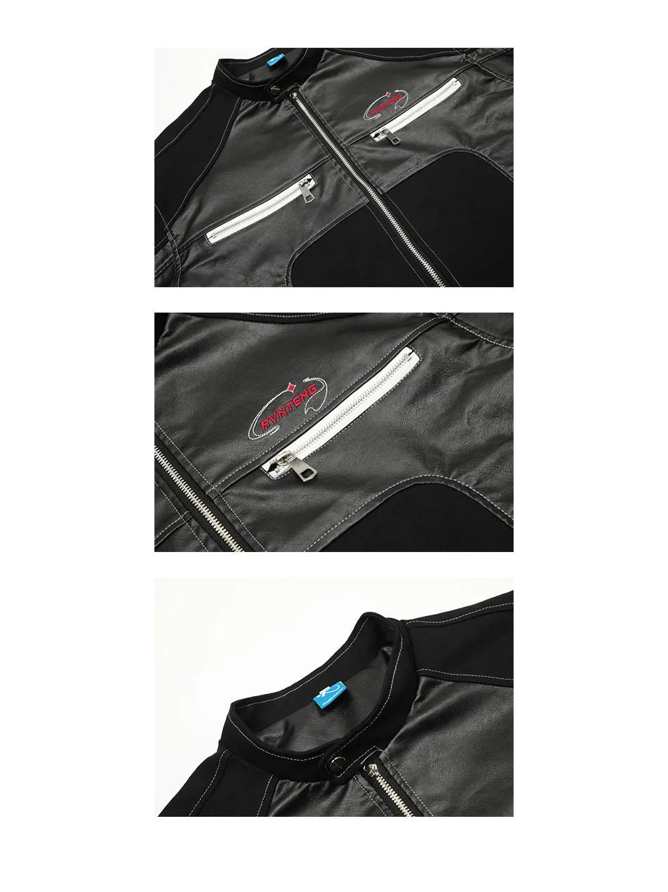 Women's Zipper Faux Leather Jacket – Sleek & Stylish Outerwear