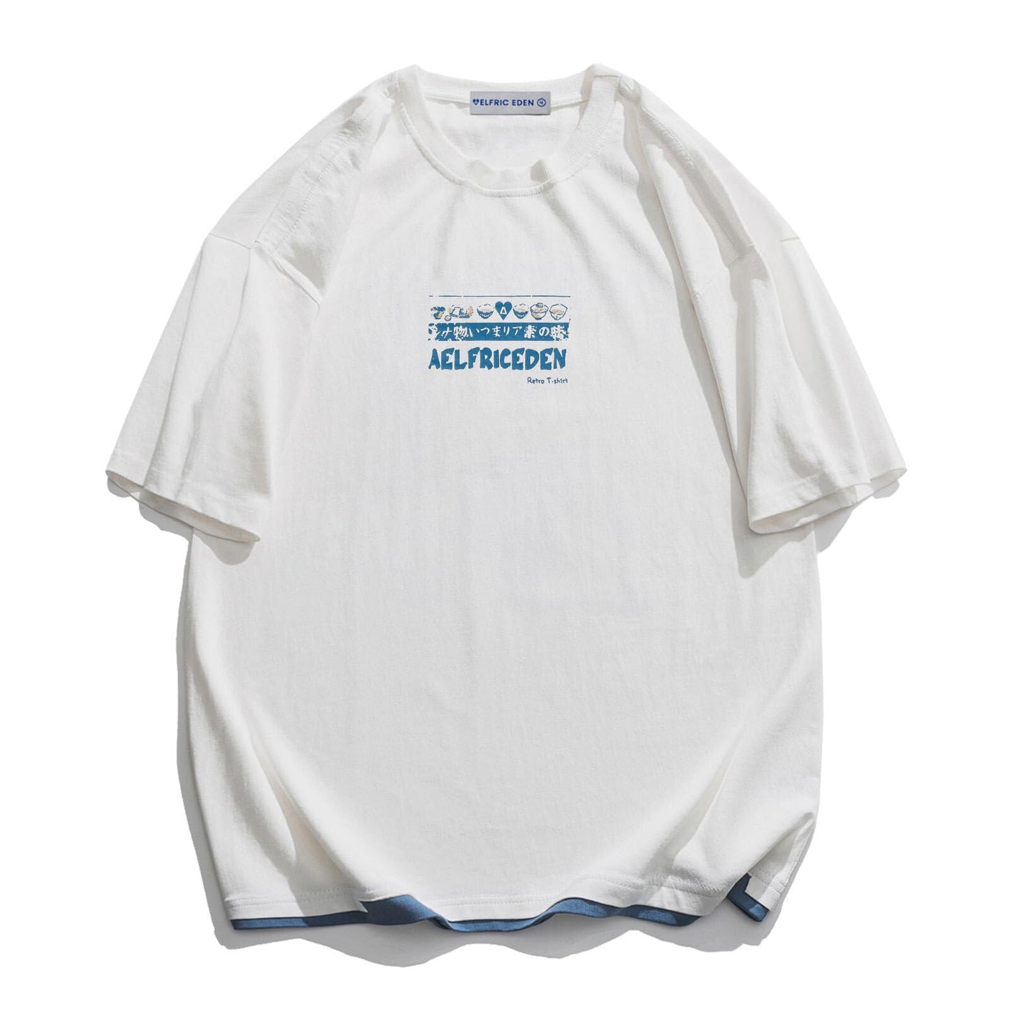 Mens 90s Vintage Oversized Shirts Unisex Harajuku T Shirt Print Graphic Tees
