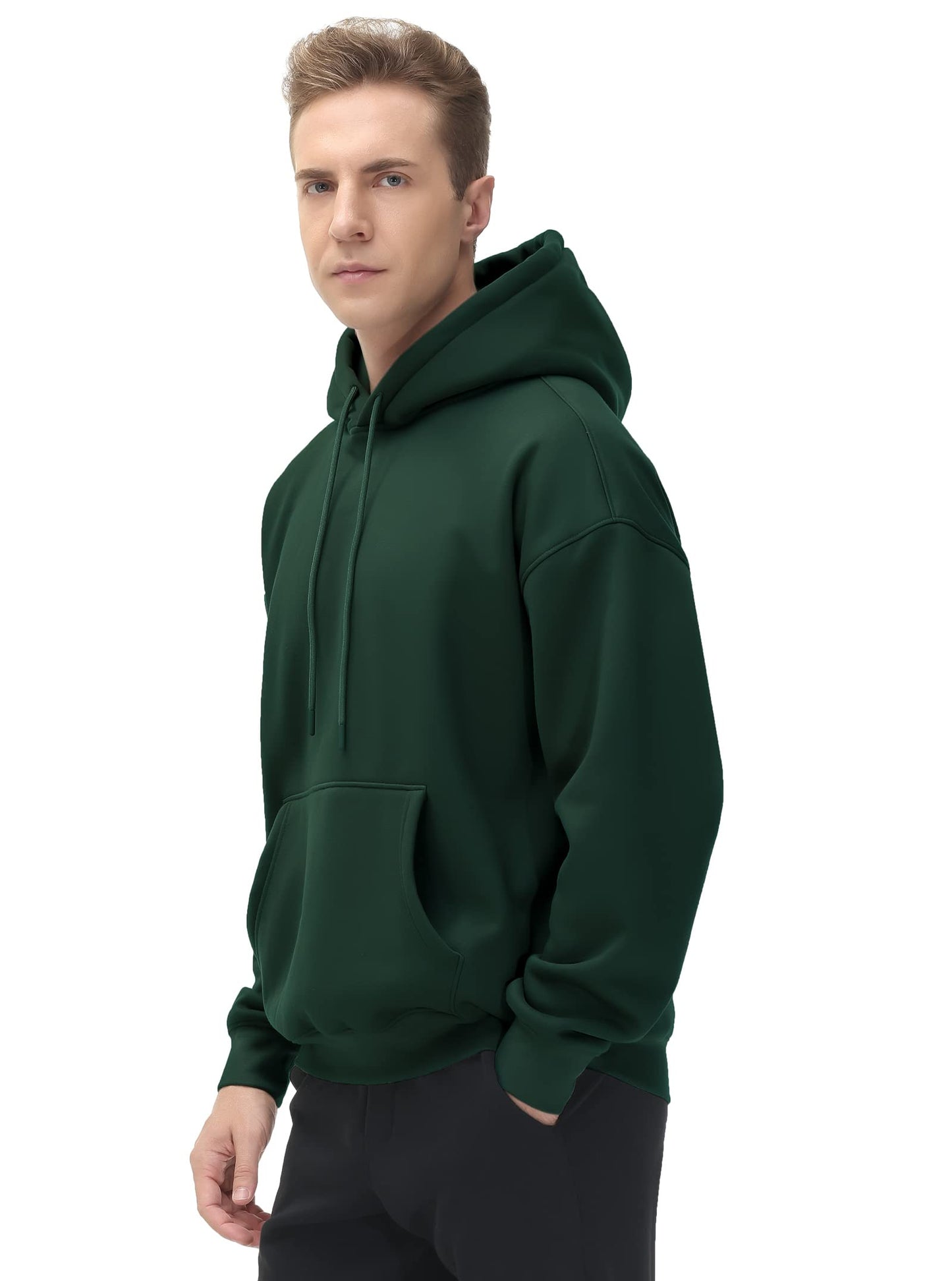 Men's Fleece Pullover Hoodie Loose Fit Ultra Soft