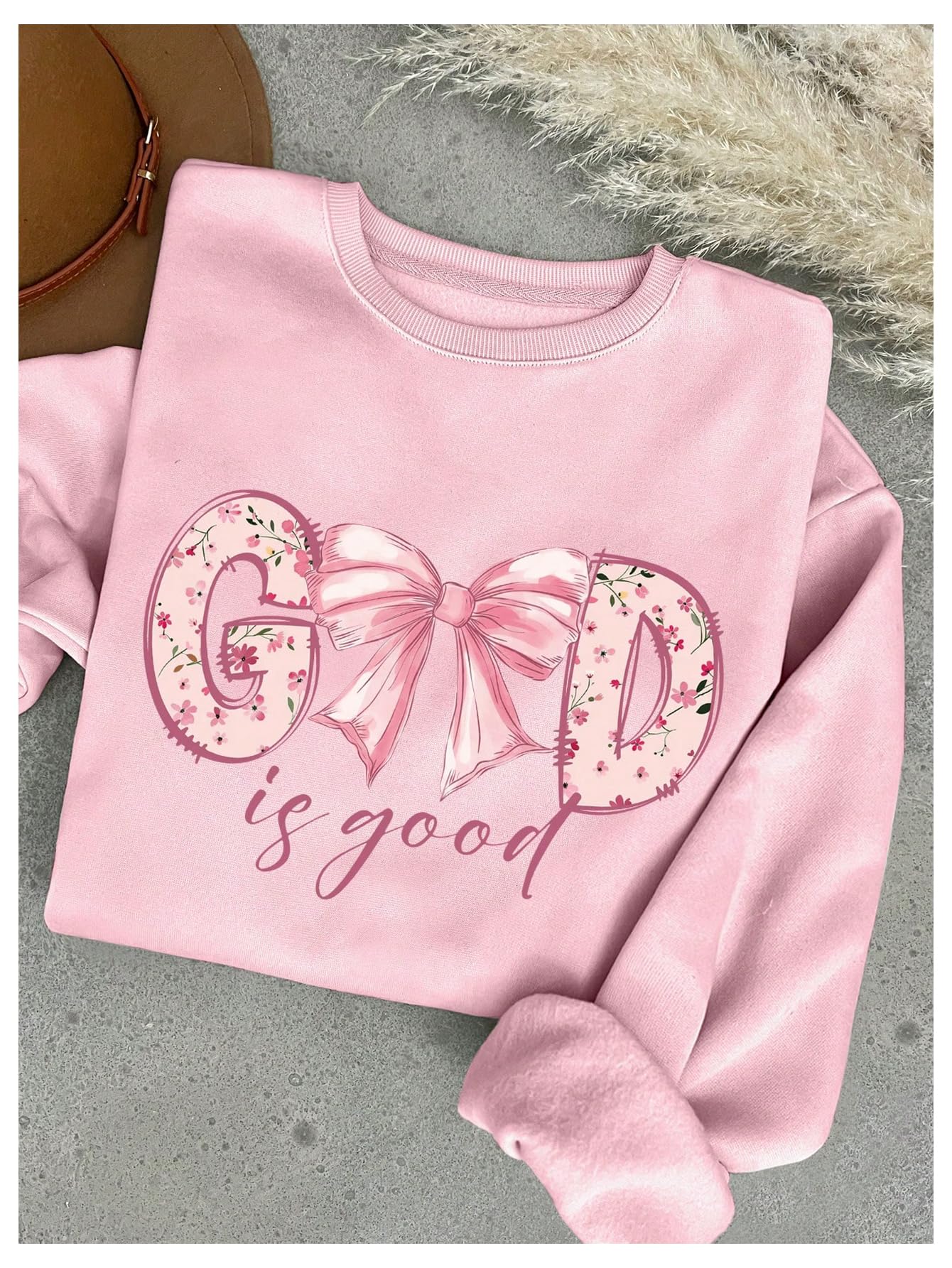 Women's Letter Graphic Print Long Sleeve Sweatshirt Pullover Tops