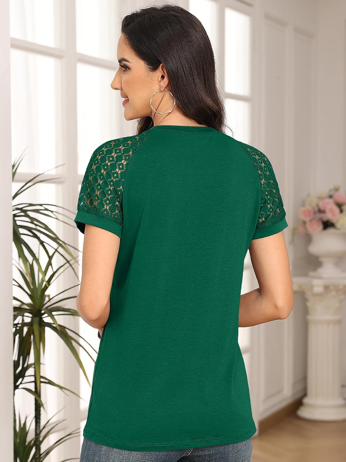 Spring Shirts Trendy Vacation Outfits Short Sleeve Tee