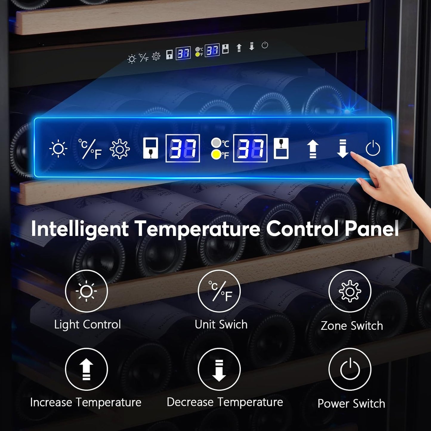24 Inch Beverage Refrigerator Outdoor Under Counter Beverage Cooler for Patio