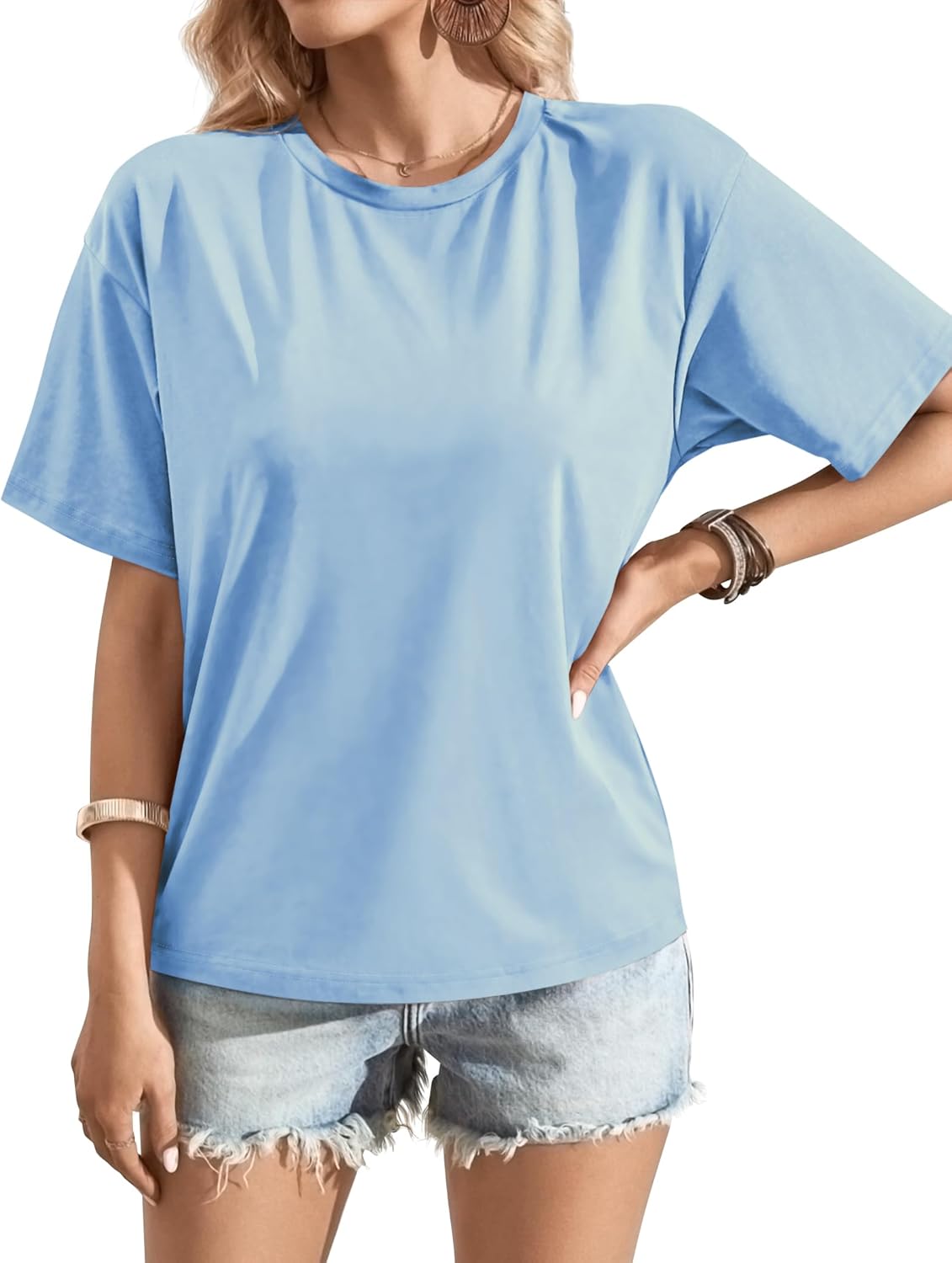 Women's T Shirts Crewneck Short Sleeve Shirt