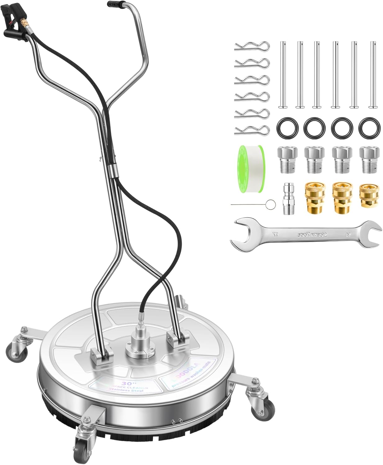 14" Pressure Washer Surface Cleaner with 4 Wheels