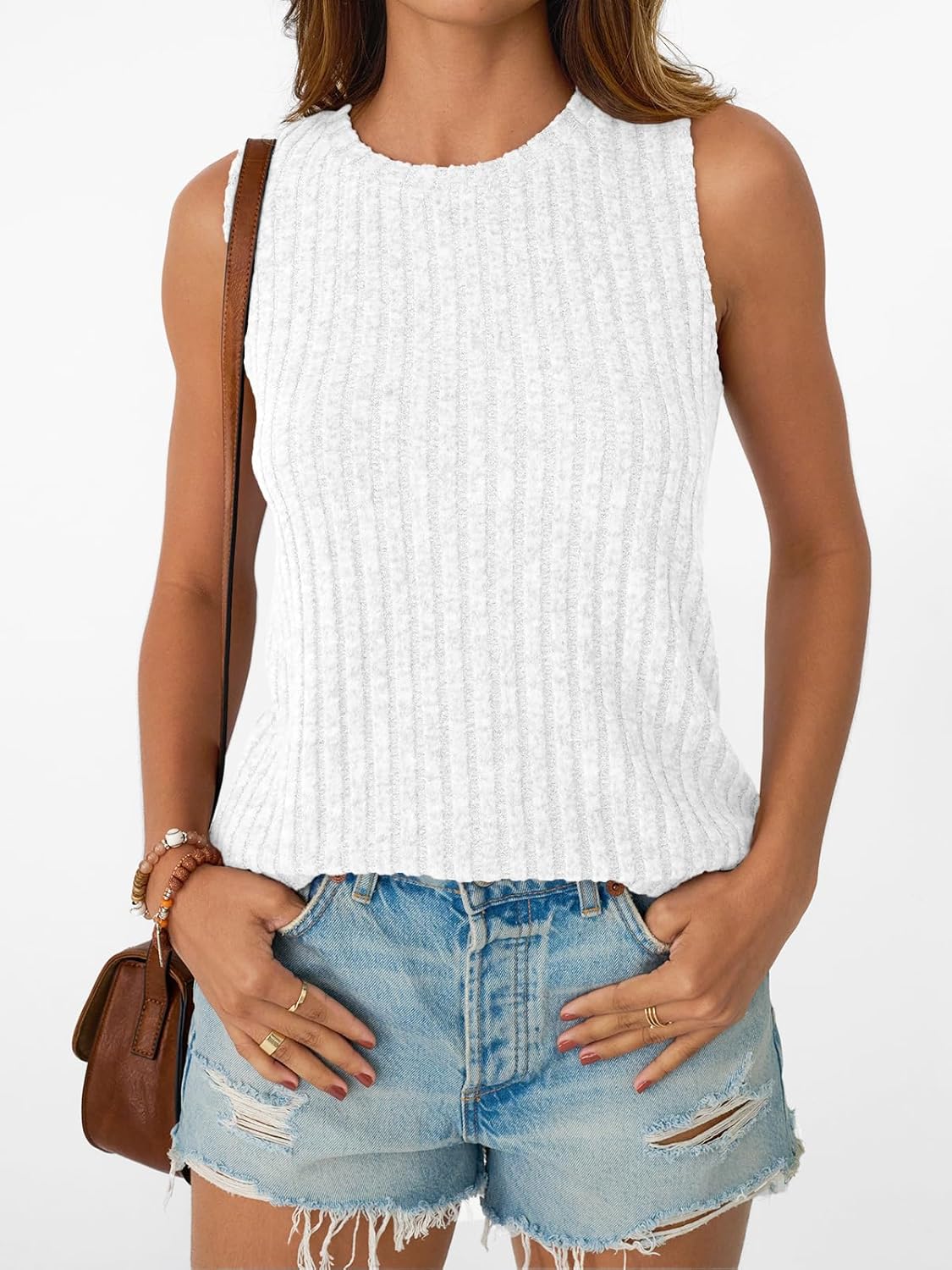 Womens Tank Tops Sleeveless Tunic Summer Basic Soft Casual Trendy Vacation Outfits