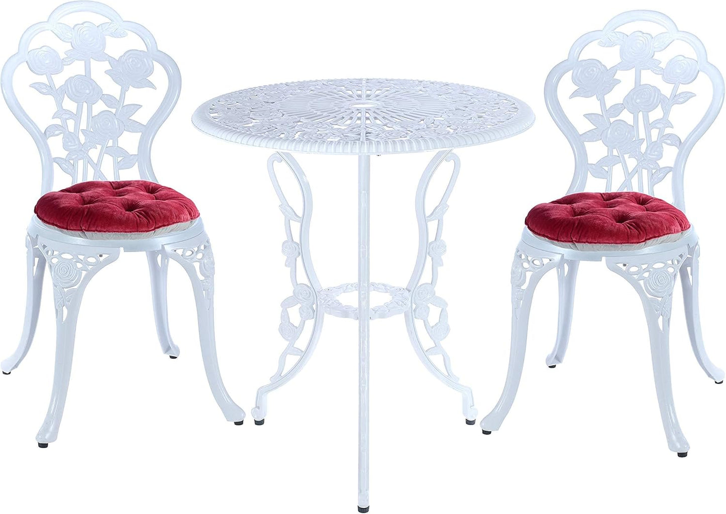 Mandolin Patio Table and Chairs 5 Piece Outdoor Dining Set