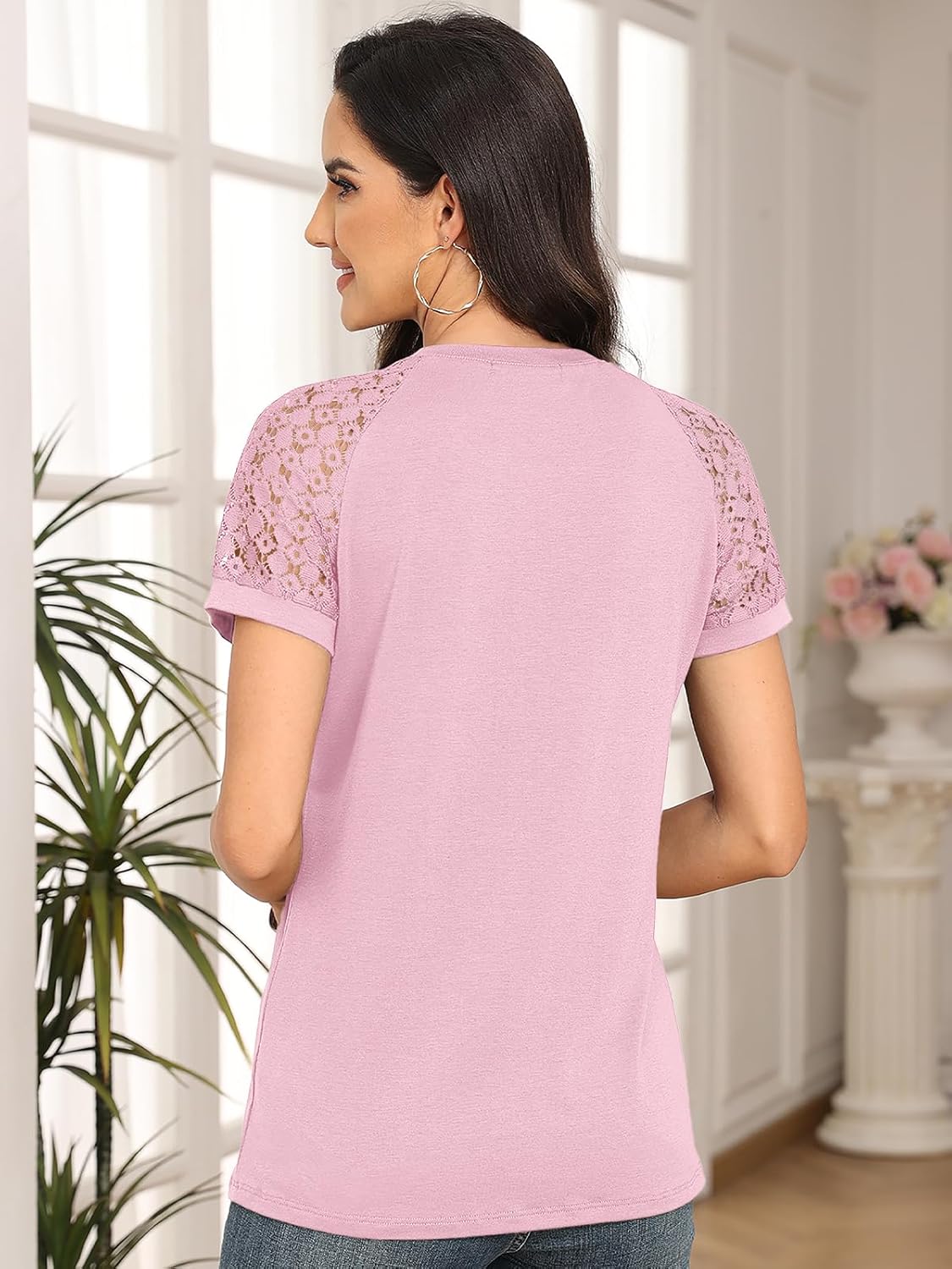 Spring Shirts Trendy Vacation Outfits Short Sleeve Tee