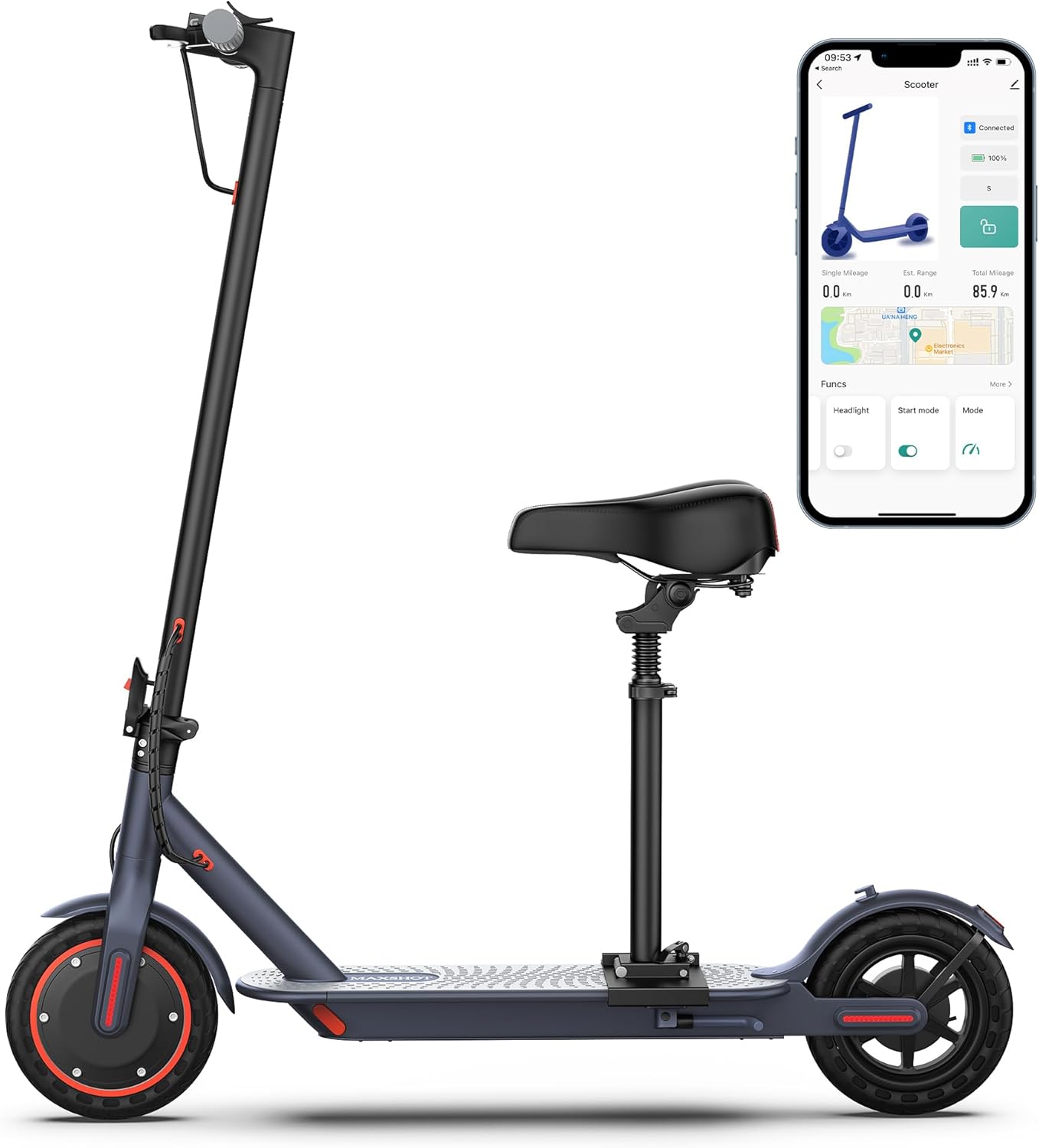 Electric Scooter for Adults 8.5/10/14" Tires, 19/22Mph, 350W/500W Motor