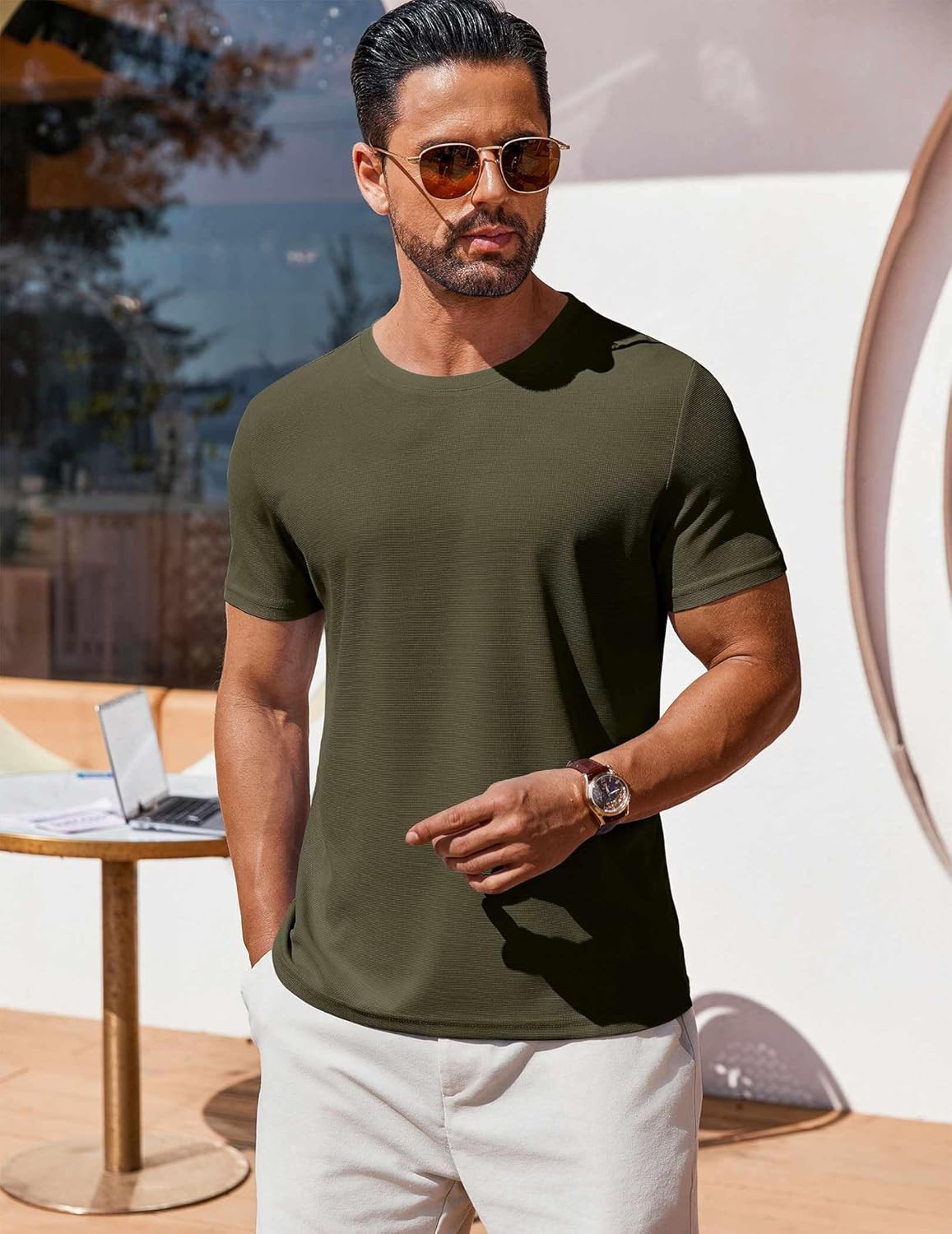 T Shirt Short Sleeve Crew Neck T-Shirt Casual Summer Basic Tee Shirts