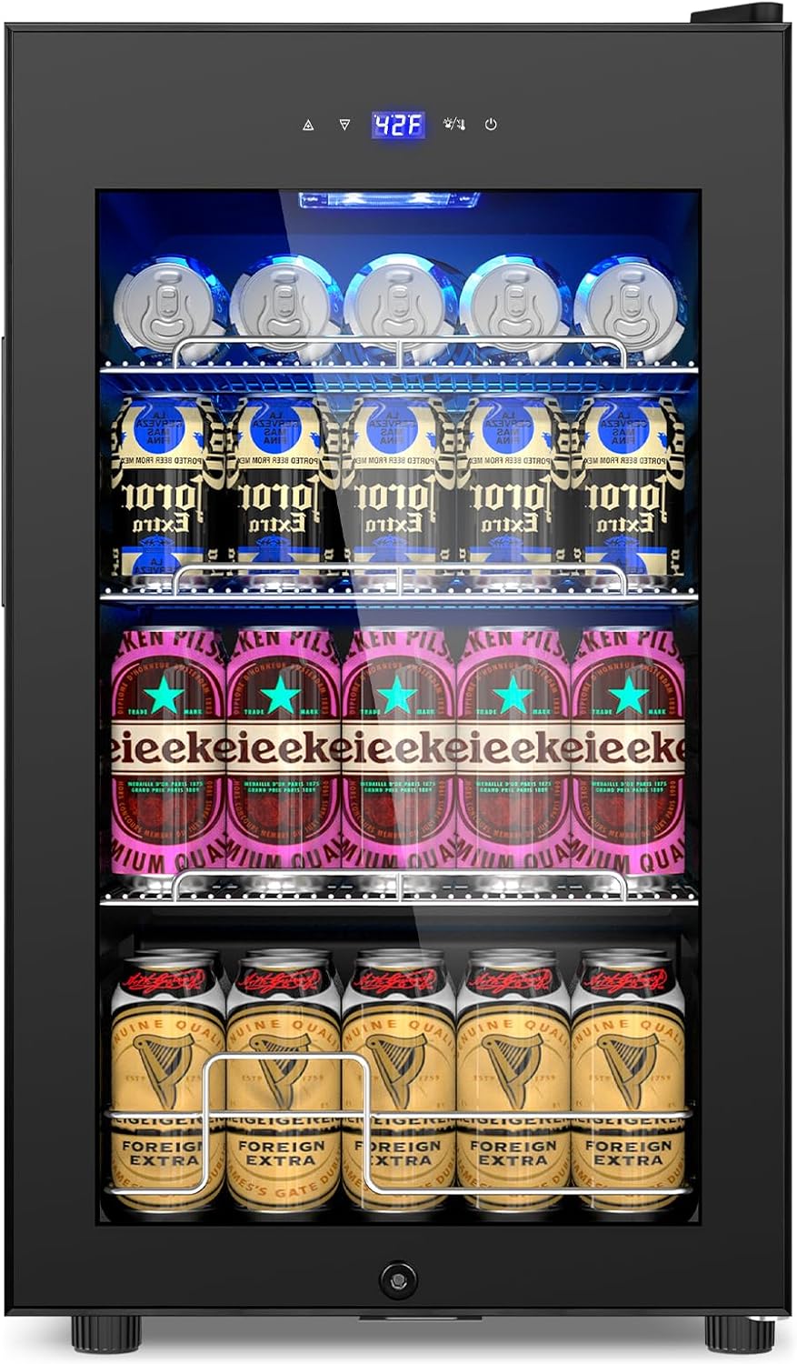 24 Inch Beverage Refrigerator Outdoor Under Counter Beverage Cooler for Patio