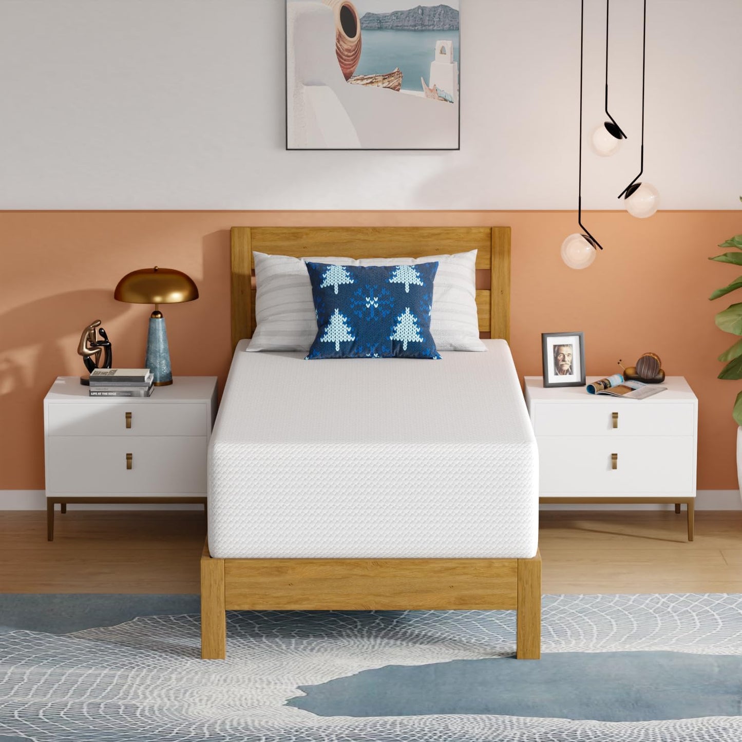 Twin 6 Inch Gel Memory Foam Mattress in a Box Medium Firm
