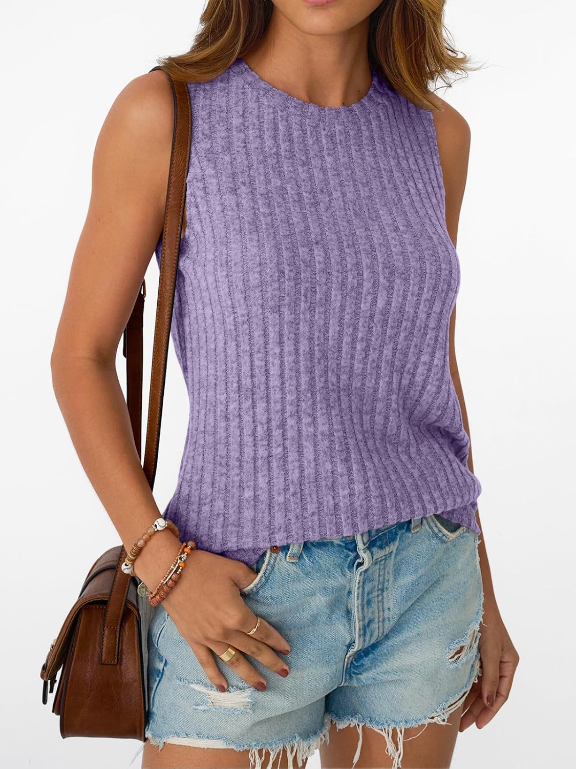 Womens Tank Tops Sleeveless Tunic Summer Basic Soft Casual Trendy Vacation Outfits
