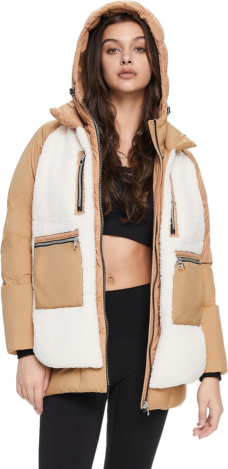 Women’s Thickened Hooded Down Coat Winter Puffer Jacket