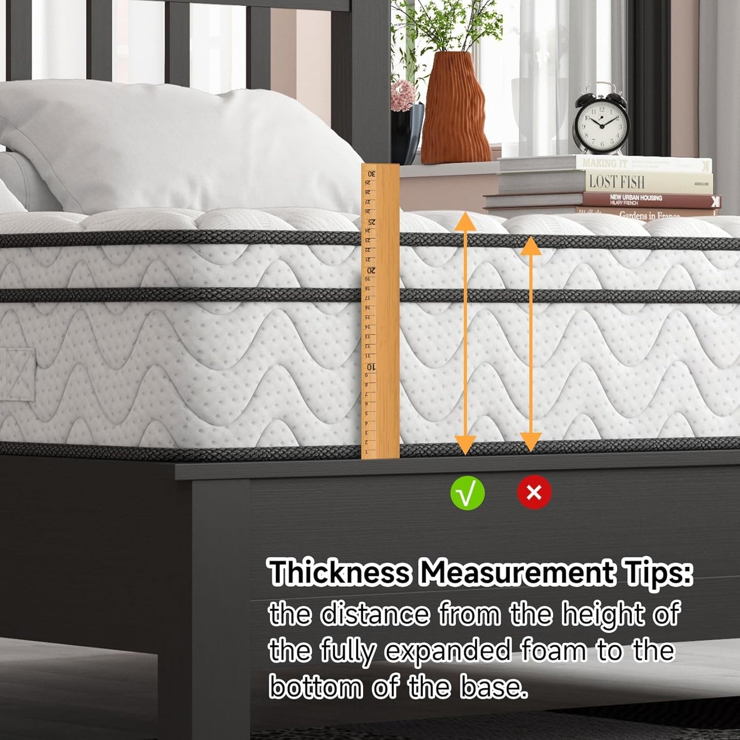 10 Inch Hybrid Mattress in a Box with Memory Foam